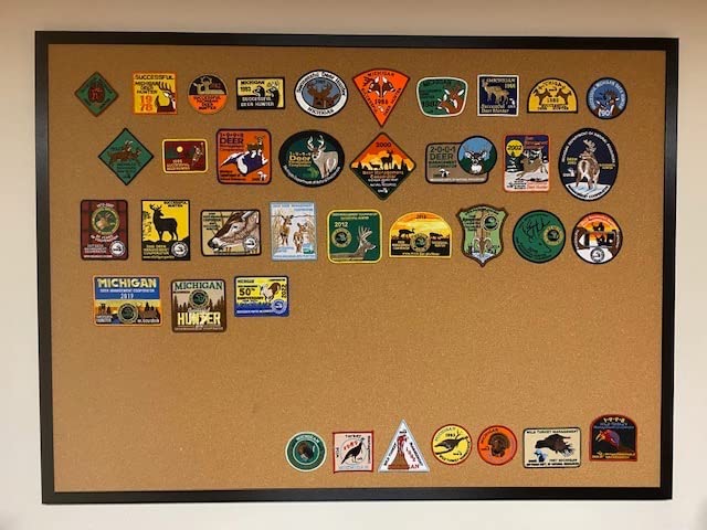 Cork Board Bulletin Board 36 x 48, Black Wood Framed 4x3 Corkboard, Office Board for Wall Cork, Large Wall Mounted Notice Pin Board with 18 Push Pins for School, Home & Office customer photo 1
