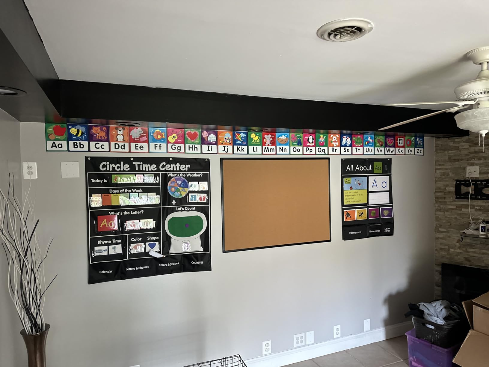 Bulletin Board 48 x 36, Black Aluminium Framed 4x3 Corkboard, Large Wall Mounted Notice Board with 18 Push Pins for School, Home & Office customer photo 2