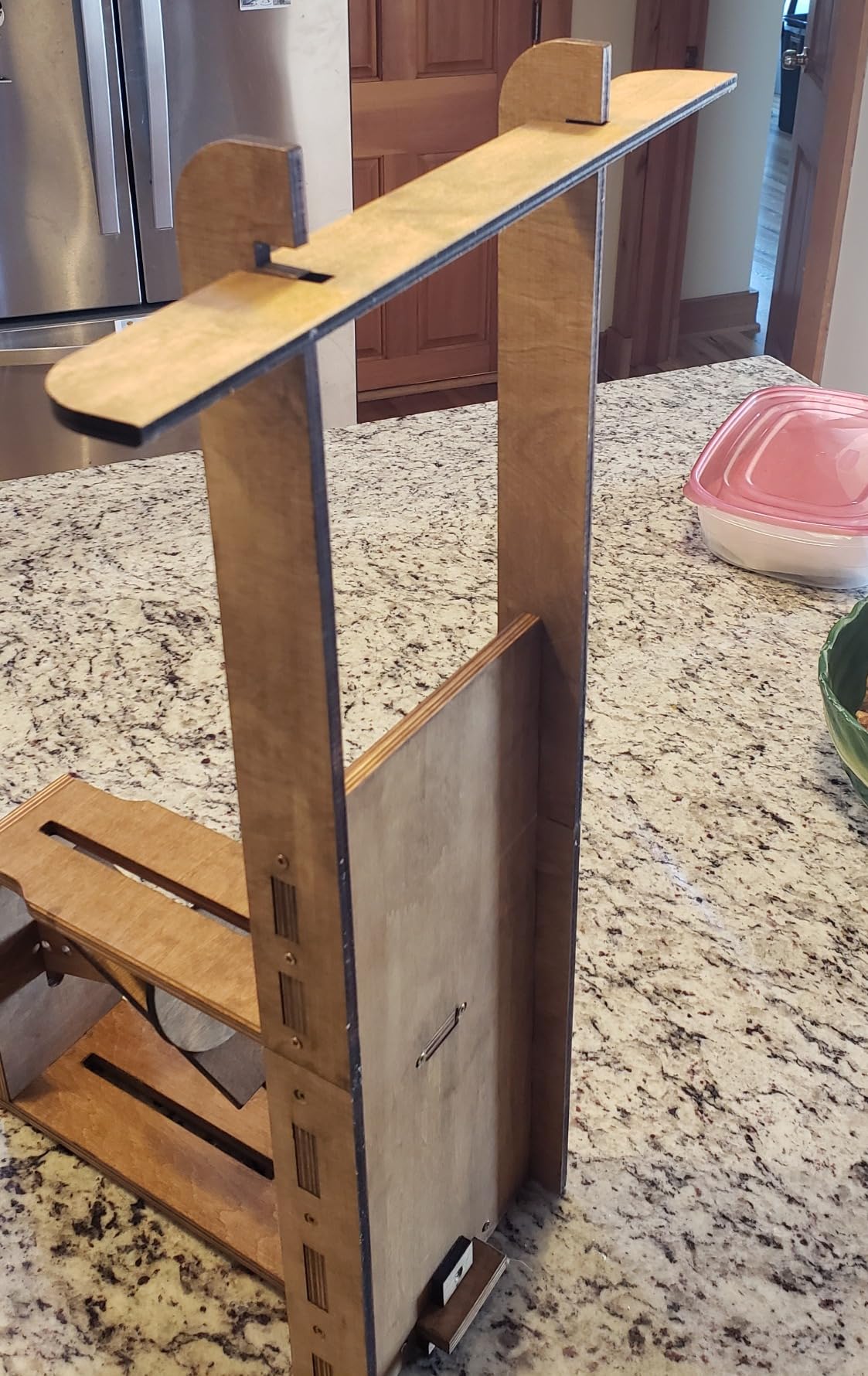 Dutch Wooden Cheese Press - Cheese Making Kit (Wooden Cheese Press with Lever and 2 Cheese Molds 1.2L)-Cheese Press for Home Cheese Making pressure up to 200 lbs customer photo 1