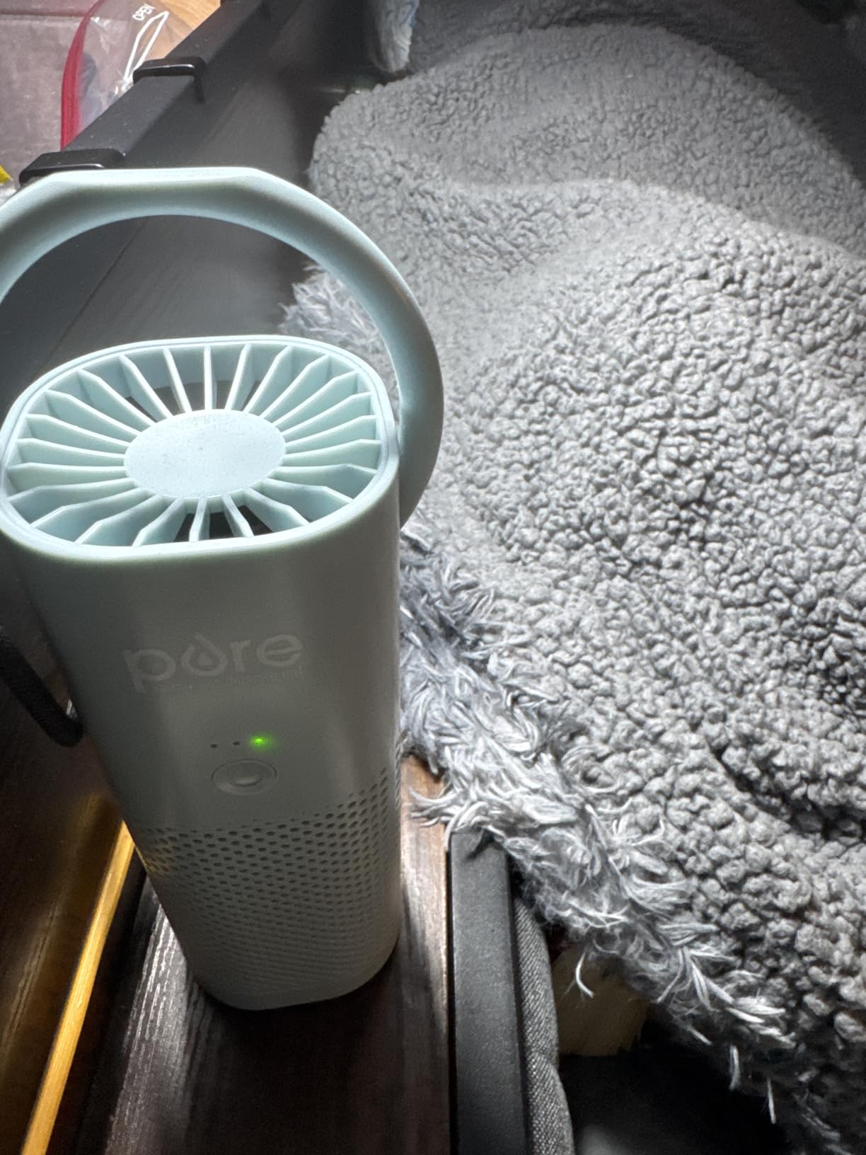 Pure Enrichment PureZone Mini Portable Air Purifier - Cordless True HEPA Filter Cleans Air & Eliminates 99.97% of Dust, Odors, & Allergens Close to You - Cars, School, & Office (Starlight Blue) customer photo 2