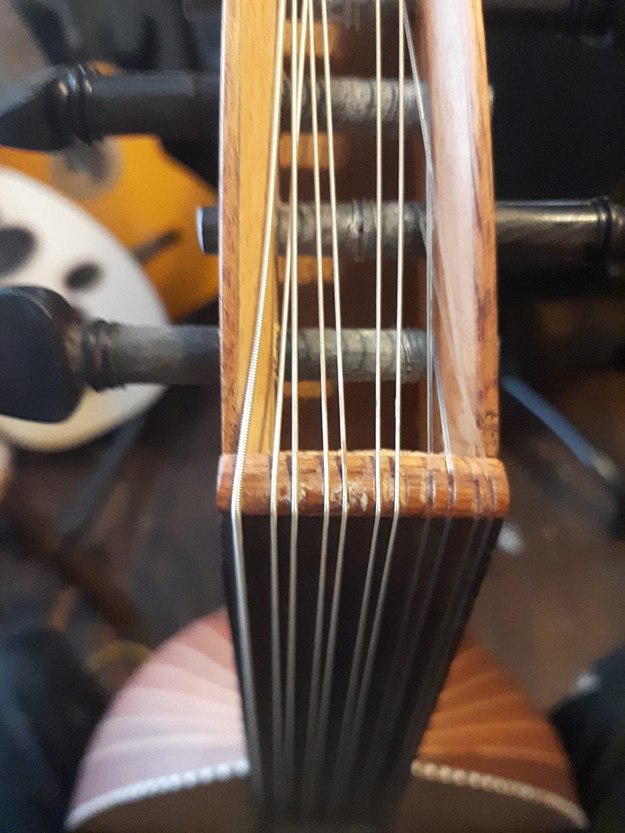 Turkish Oud With Cedar Top Face Ud String Musical Instrument Lute NAO-4 (Mahogany Wood) customer photo 1