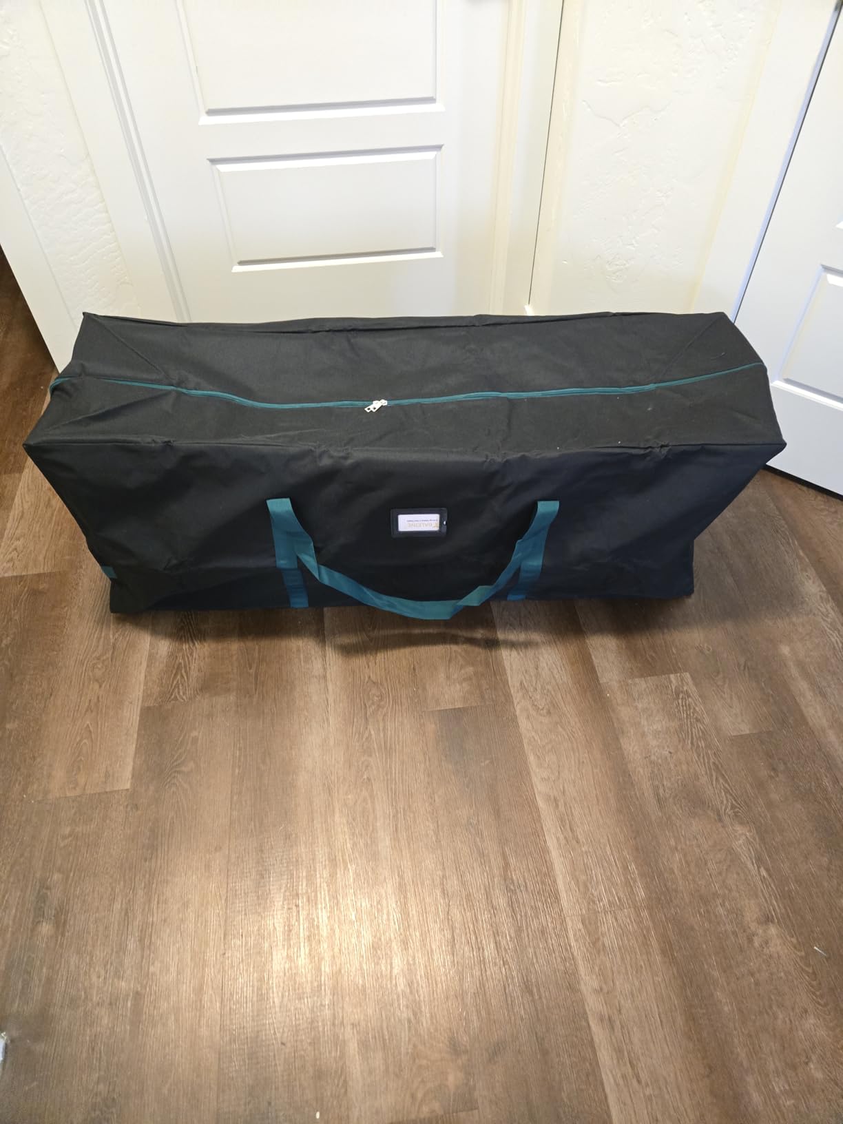 BALEINE 9 ft Christmas Tree Storage Bag, Heavy Duty 900D Oxford Fabric with Reinforced Handles and Dual Zippers Wide Opening, Extra Large Storage Container for Trees (Grey) customer photo 2