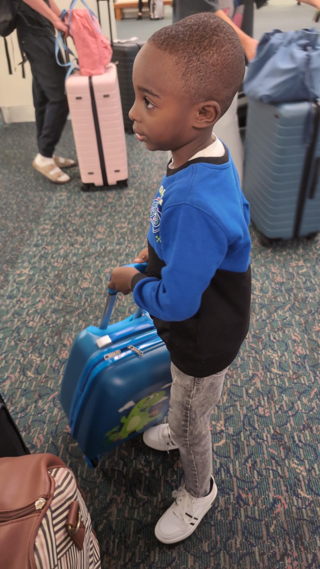 Kids Luggage Set for Boys, Hardside Carry-On - Dinosaur customer photo 1