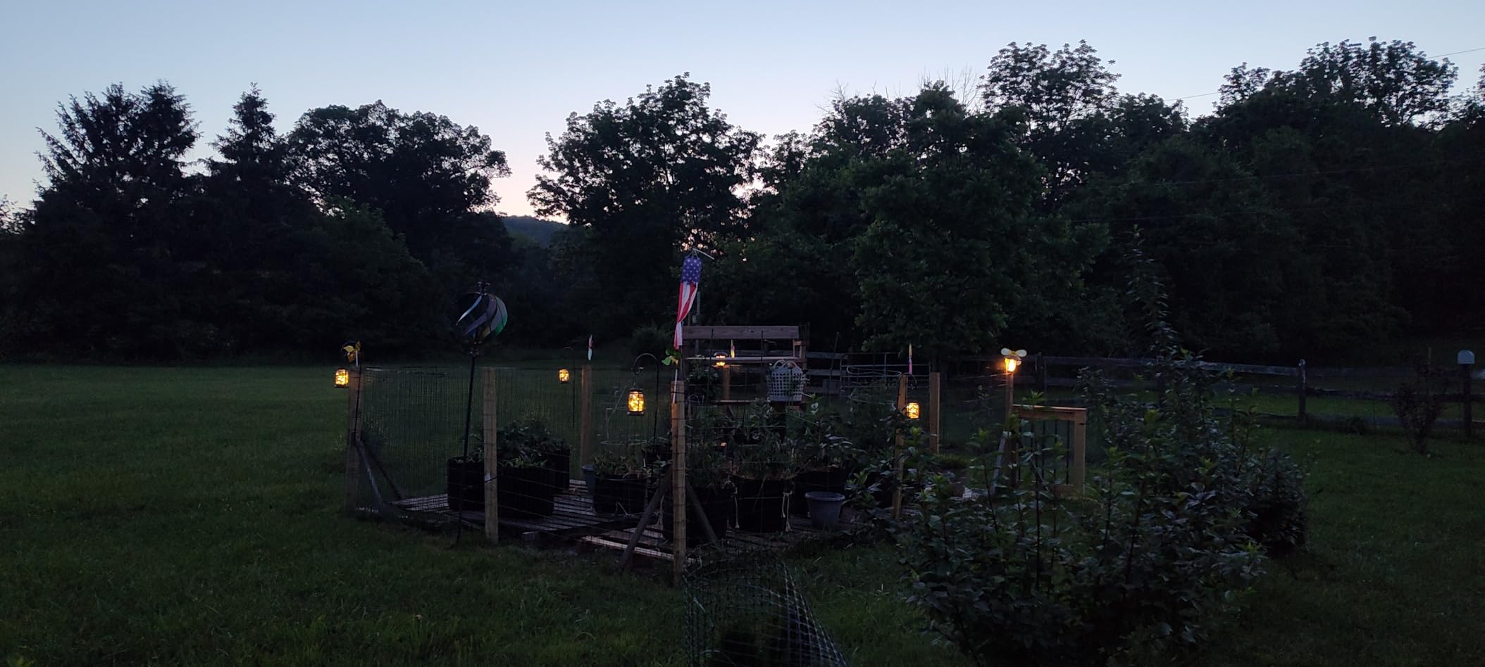 Mlambert 4 Pack Solar Mason Jar Hanging Lantern with Stakes, Warm White | Solar Fairy String Lights, Vintage Glass Lamp, Waterproof, Bright, for Indoor Outdoor Halloween Garden Patio Pathway Yard customer photo 1