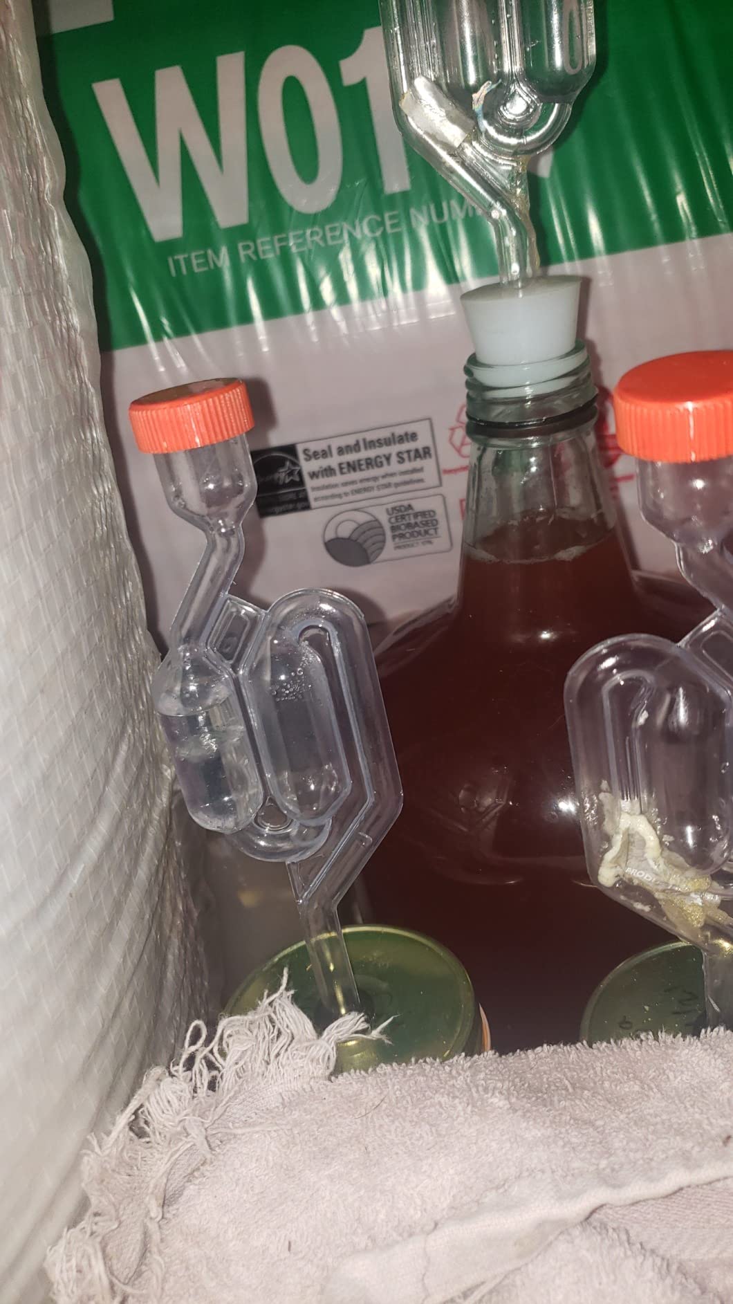 Zazolyne 5ct. S-Shape Airlock with #6 Stopper 5pcs & Grommets 10pcs, Bubble Fermentation Airlock for Brewing Wine Making Sauerkraut Kimchi (Improved Version) customer photo 2