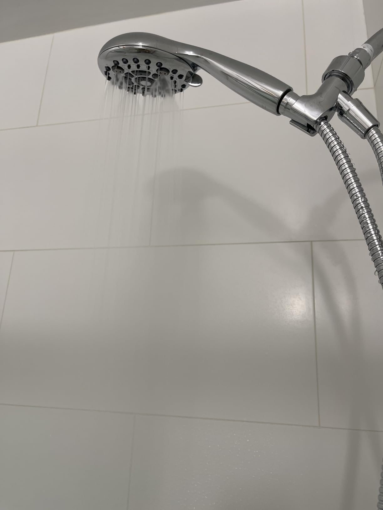 6 Spray Modes High Pressure Handheld Showerhead Set Upgraded | 5 Inches Shower Head with Handheld Spray, Shower Head 60 Inches Stainless Steel Hose-1-Min Install, Premium Chrome customer photo 2