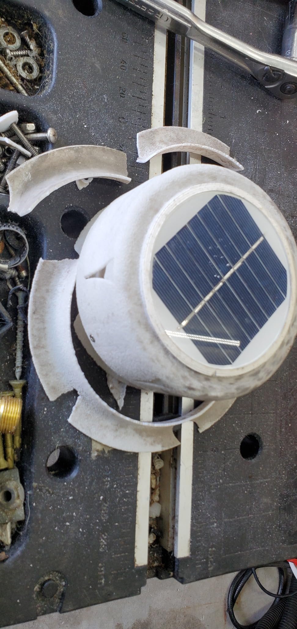 Solar RV Vent Fan | White | Solar Powered customer photo 1