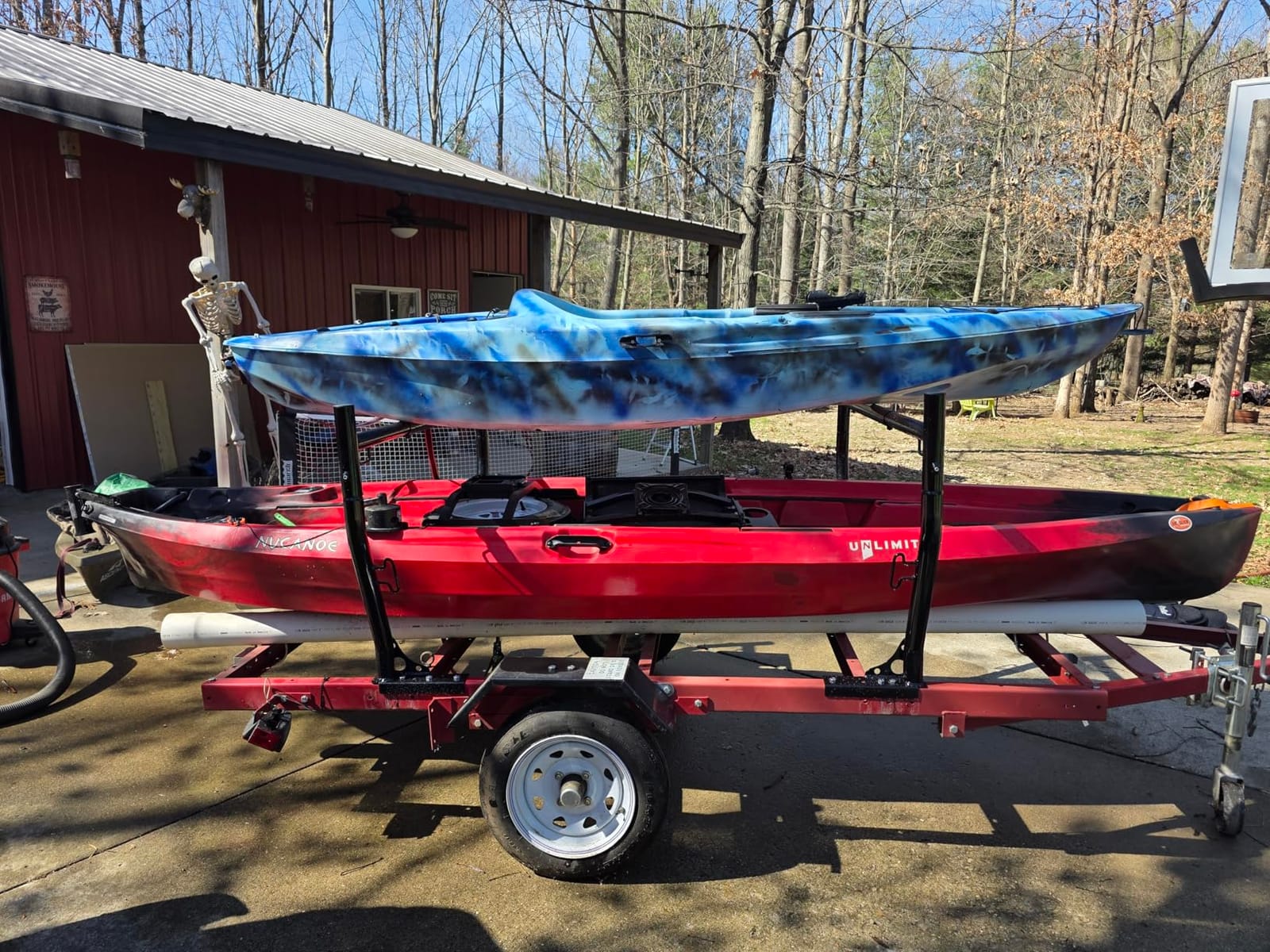 Ladder Rack for Truck Non-Drilling, 800 lbs Capacity | 49''-73'' Adjustable Width, Heavy Duty Steel Construction, Powder-Coated Finish customer photo 1