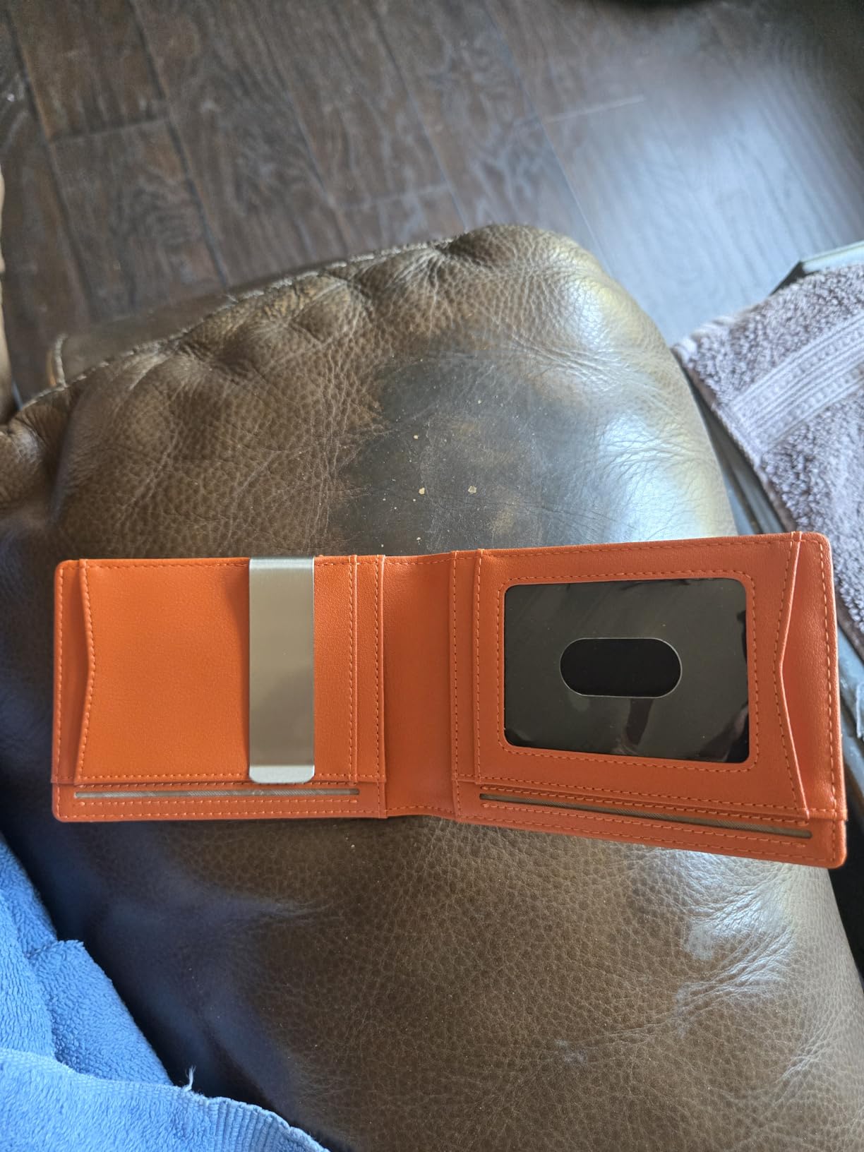 RUNBOX Slim Wallet for Men - RFID Blocking Leather Bifold with Money Clip | Minimalist Front Pocket Wallet Holds 11 Cards, Slim Thin Design, RFID Blocking Protection, Practical Birthday Gifts for Men customer photo 2