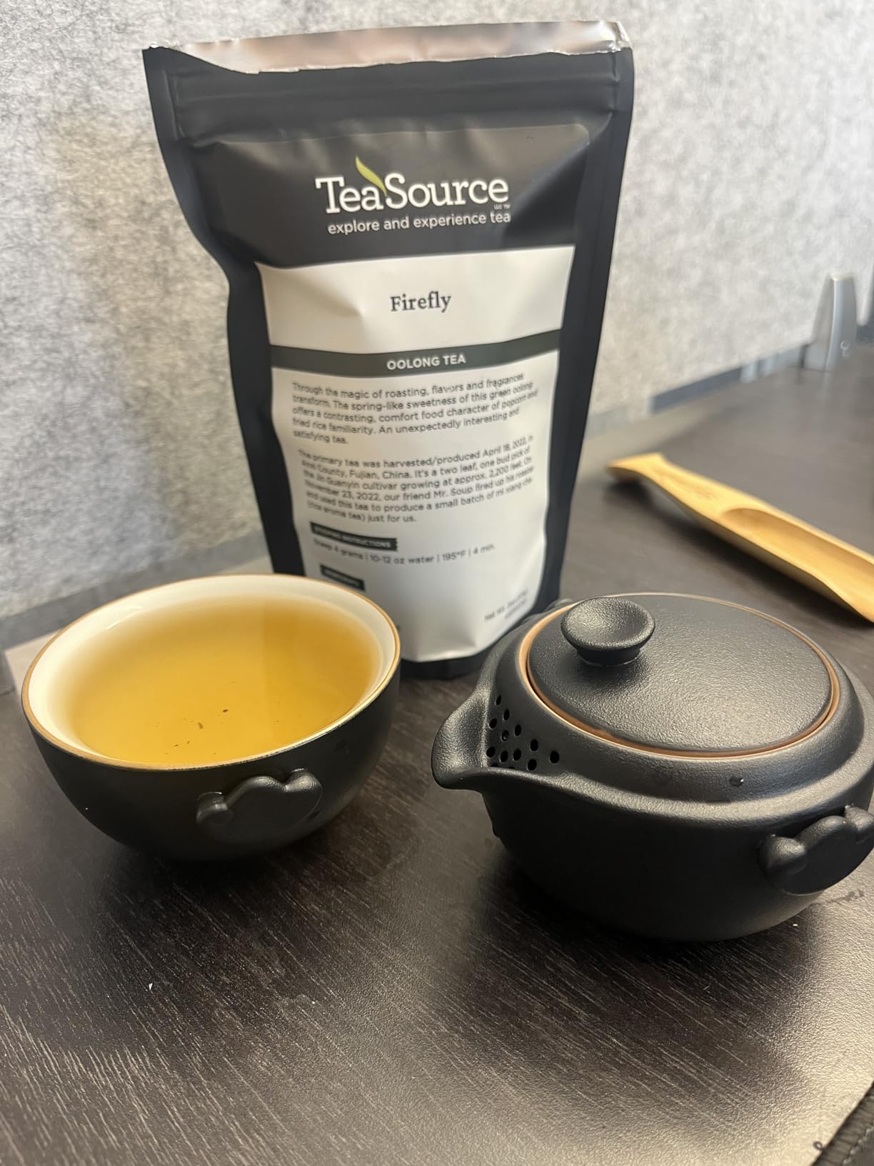 HEER Ceramic Travel Gaiwan Gongfu Tea Set for One, Black | Portable Chinese Gongfu Brewing Kit with Carry Case, Ideal Birthday Gift for Tea Lovers, Camping Office Home Daily Use customer photo 2
