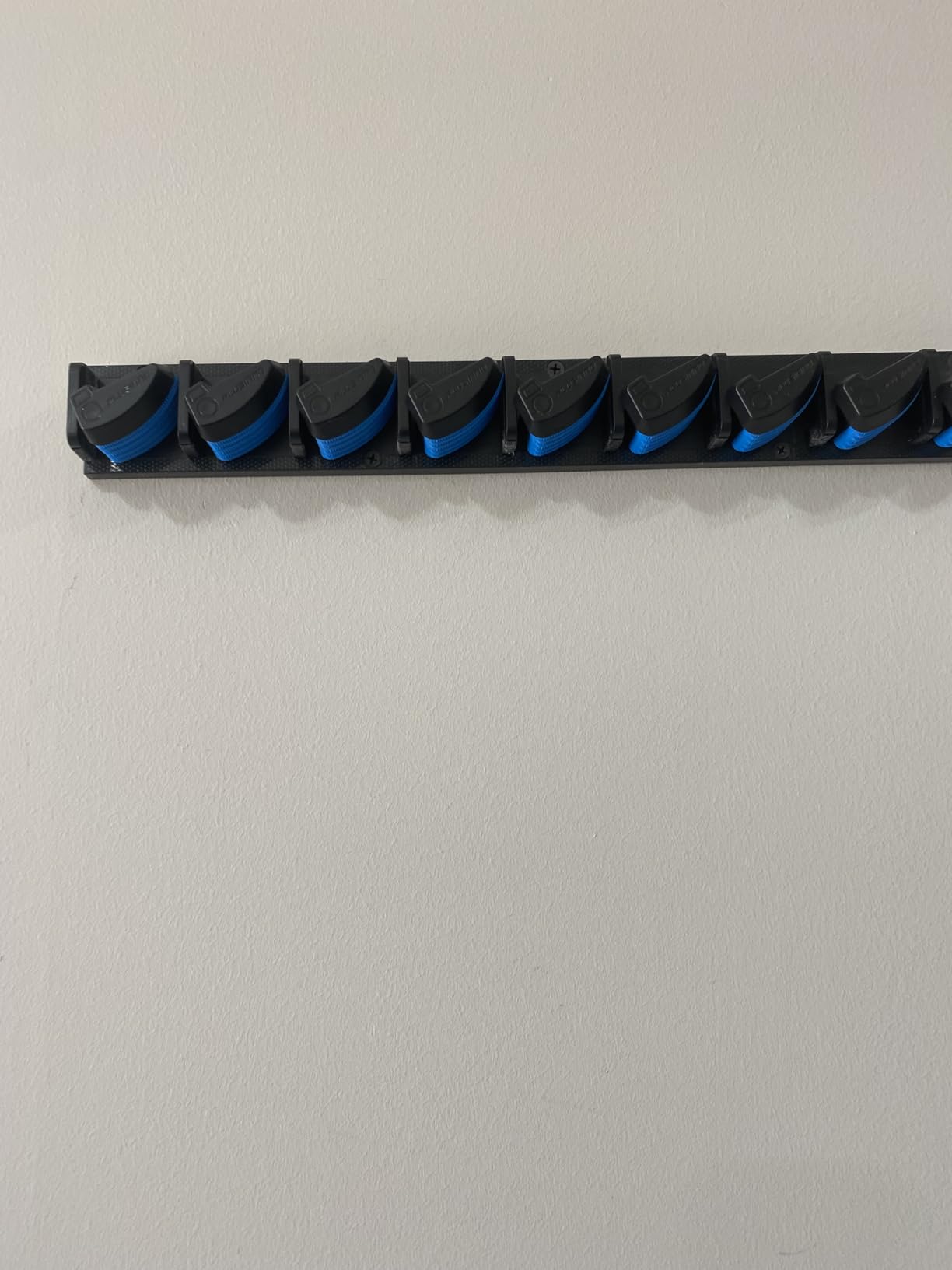 PLUSINNO Vertical Fishing Rod Holder, Wall Mounted Fishing Rod Rack, Fishing Pole Holder Holds Up to 9 Rods or Combos, Fishing Rod Holders for Garage, Fishing Gear and Gifts for Men customer photo 2
