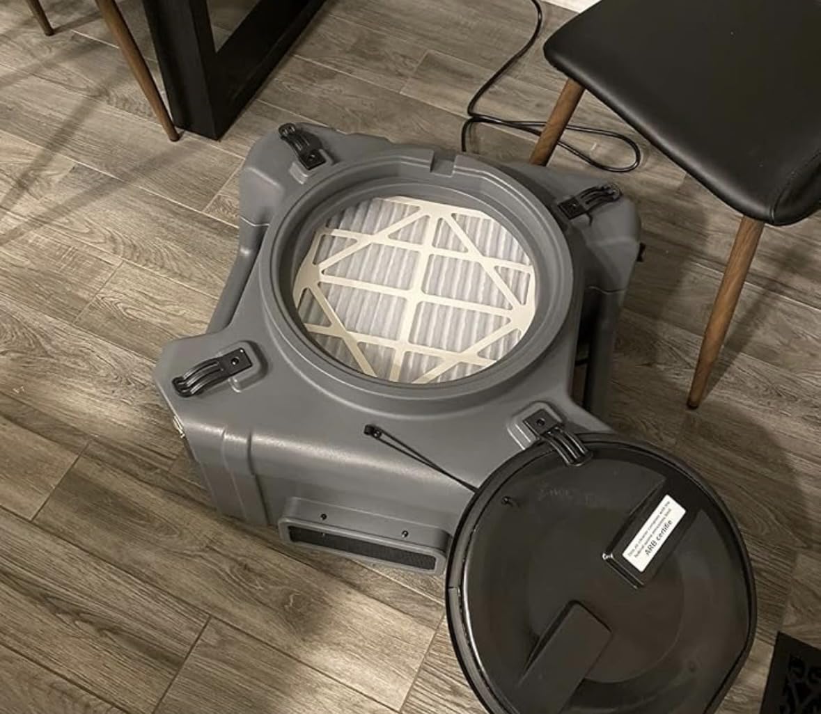 Abestorm HEPA Air Scrubber with UV-C Light, up to 600 CFM, Negative Ion | With 5 Stage Filtration, Stackable & GFCI Connection for Commercial / Industrial Use & Fire Damage Restoration, 800 sq.ft customer photo 2