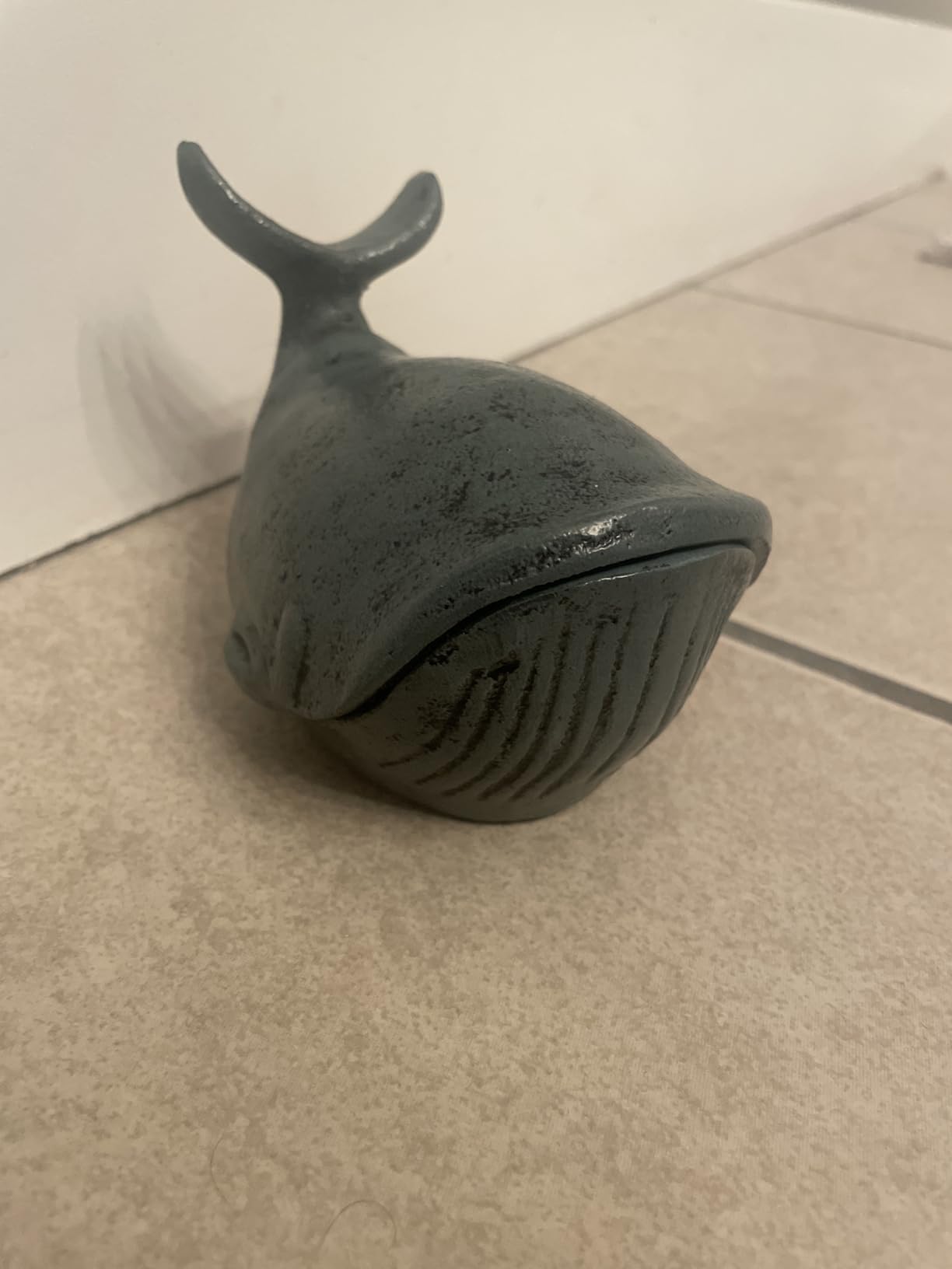 Cast Iron Decorative Door Stop - Bookend - Beach and Nautical Décor - Heavy Door Stopper, Beach Decoration for Home - Recycled Cast Iron Heirloom Piece customer photo 2