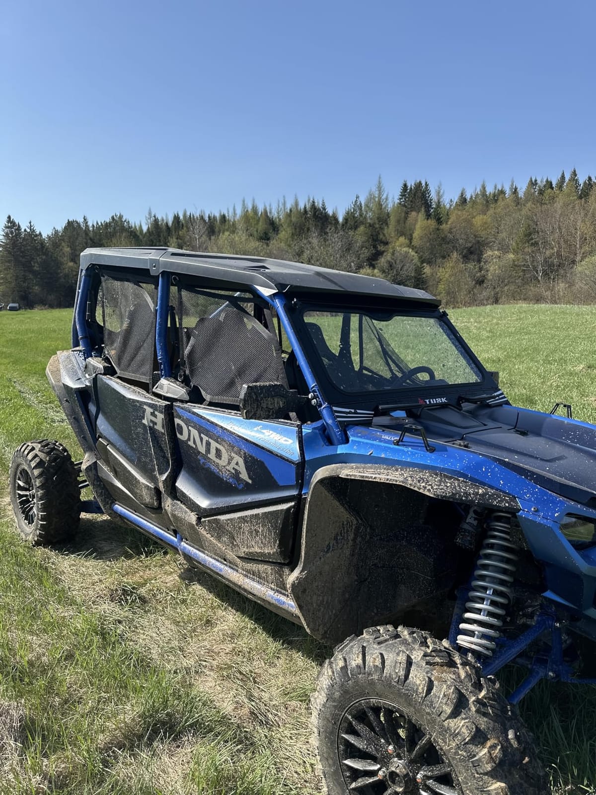 Tusk UTV Folding Glass Windshield with Vents and Windshield Wiper Compatible with Honda Talon 1000R/X/R/R-4/X-4 2019-2026 customer photo 1