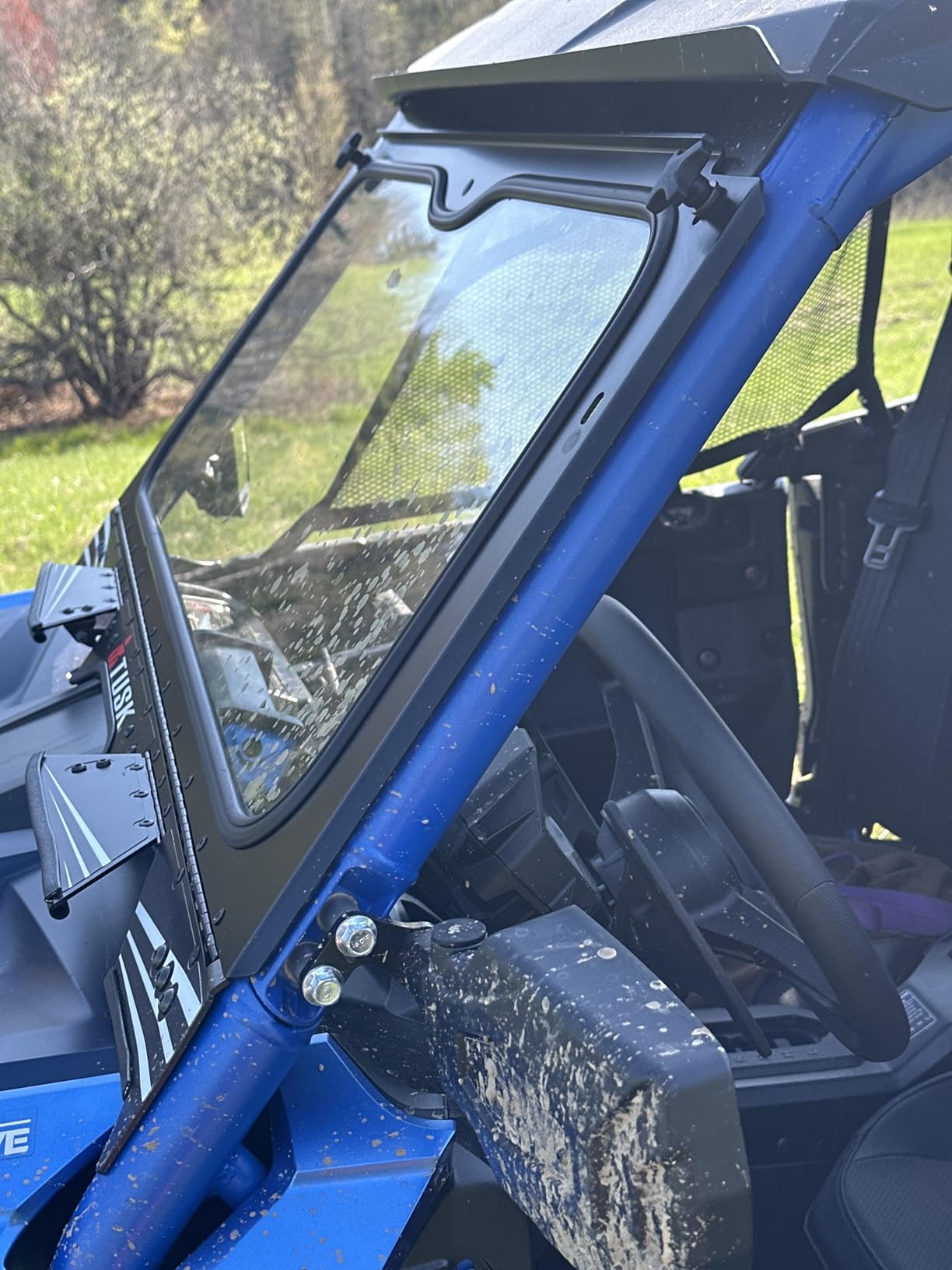 Tusk UTV Folding Glass Windshield with Vents and Windshield Wiper Compatible with Honda Talon 1000R/X/R/R-4/X-4 2019-2026 customer photo 2