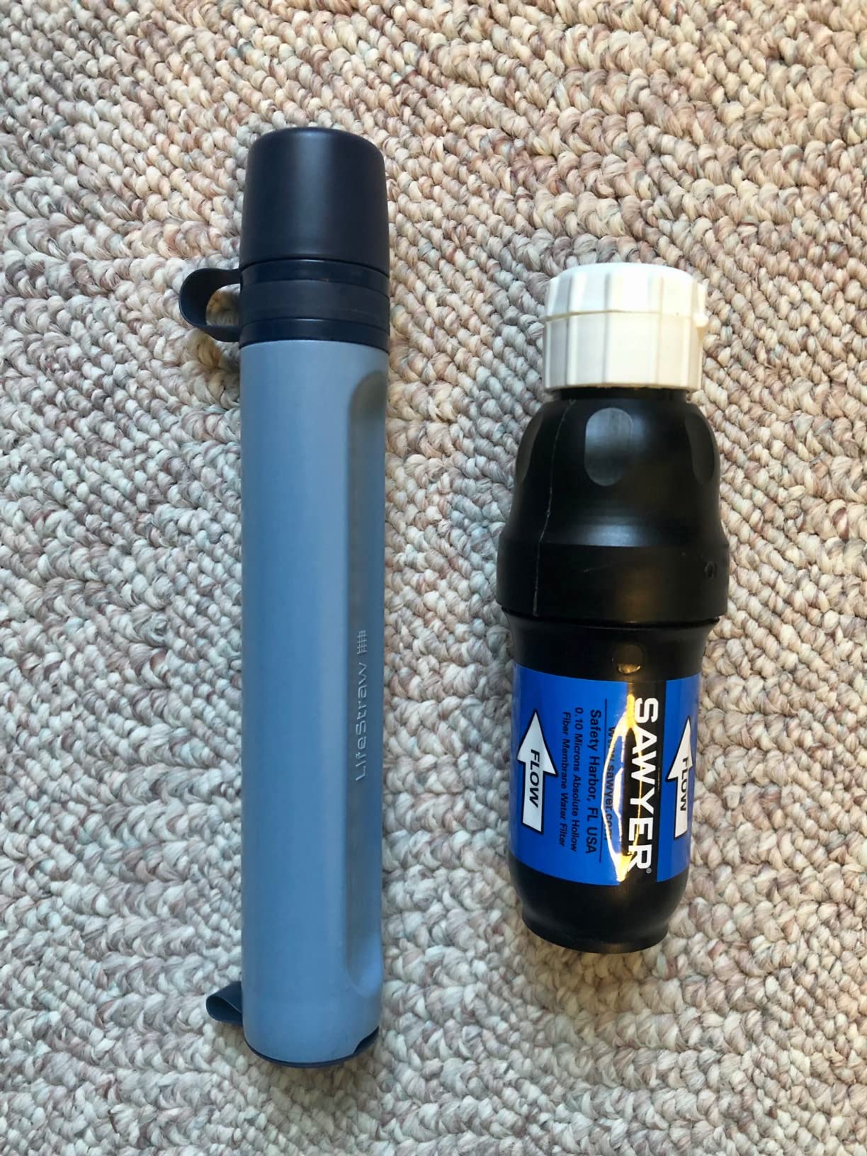 LifeStraw Peak Series Personal Water Filter for Hiking, Camping, Travel, and Emergency Preparedness, 1 Pack, Mountain Blue customer photo 1