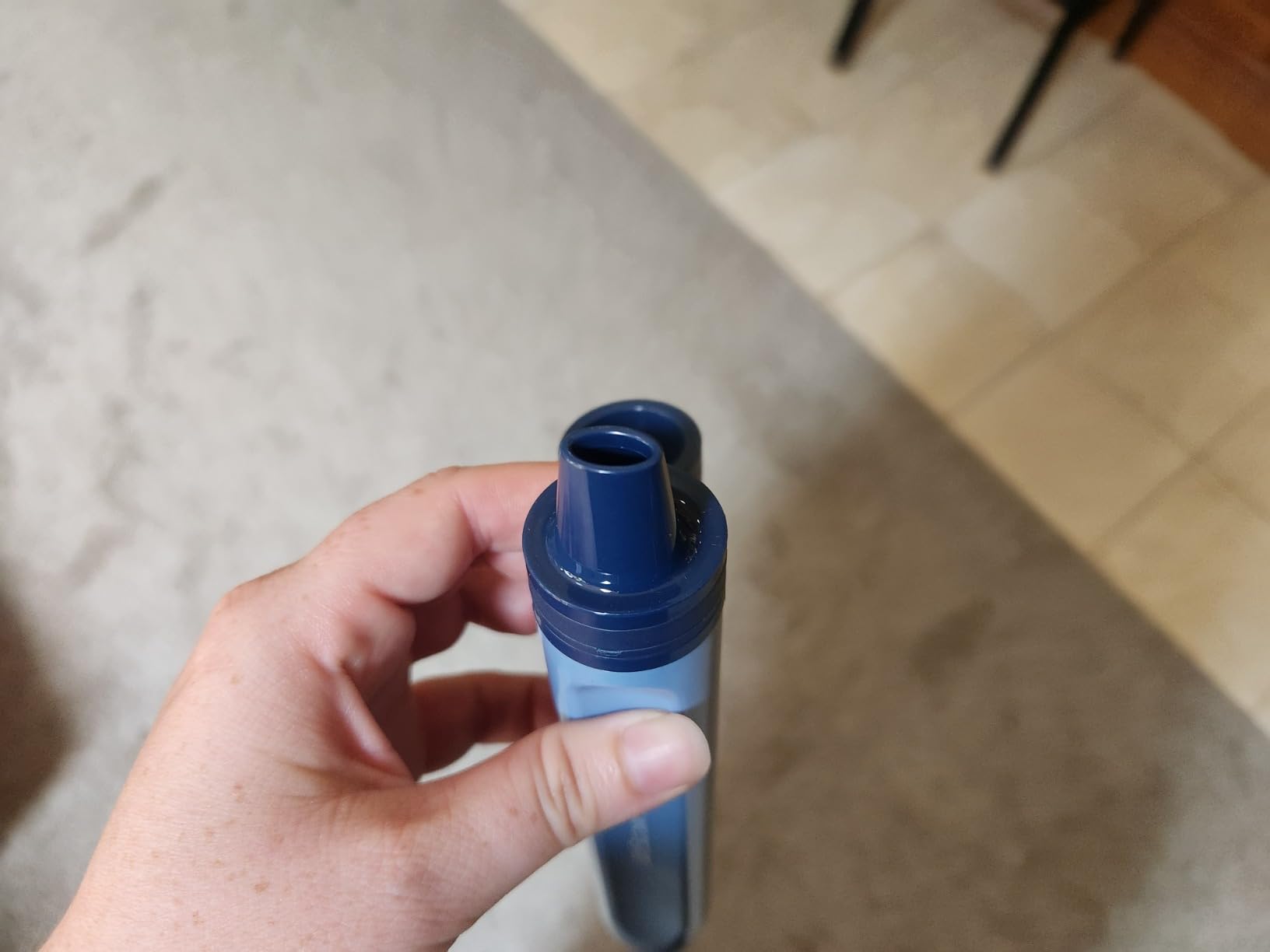 LifeStraw Peak Series - Personal Water Filter Straw for Backup Filtration, Emergency, Survival, and Ultralight Hydration, BPA-Free, Dark Mountain Gray customer photo 2