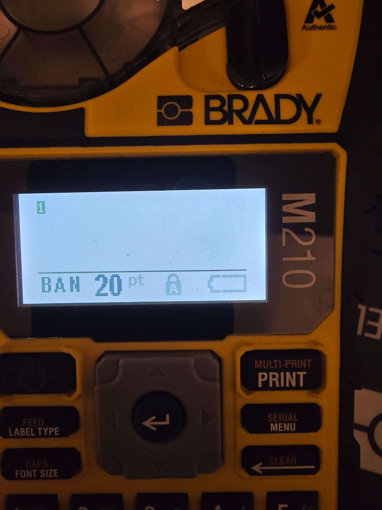 Brady M210 Portable Label Printer Kit (M210-KIT), Yellow/Black customer photo 1