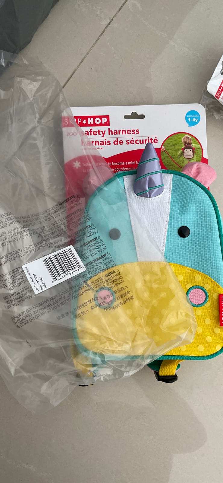 Skip Hop Toddler Backpack Leash, Zoo, Narwhal customer photo 1