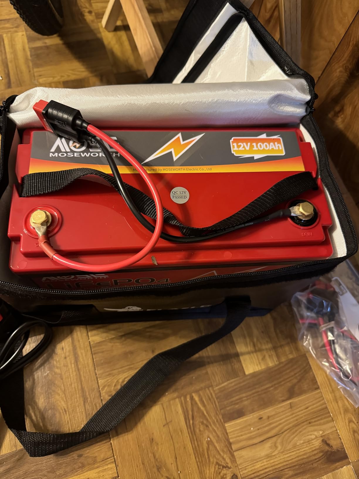 FLASLD Large Fireproof Lipo Bag for 100Ah Lithium Battery Storage and Charging, 14 x 7.8 x 9.5in Waterproof Box for Documents and Valuables customer photo 1