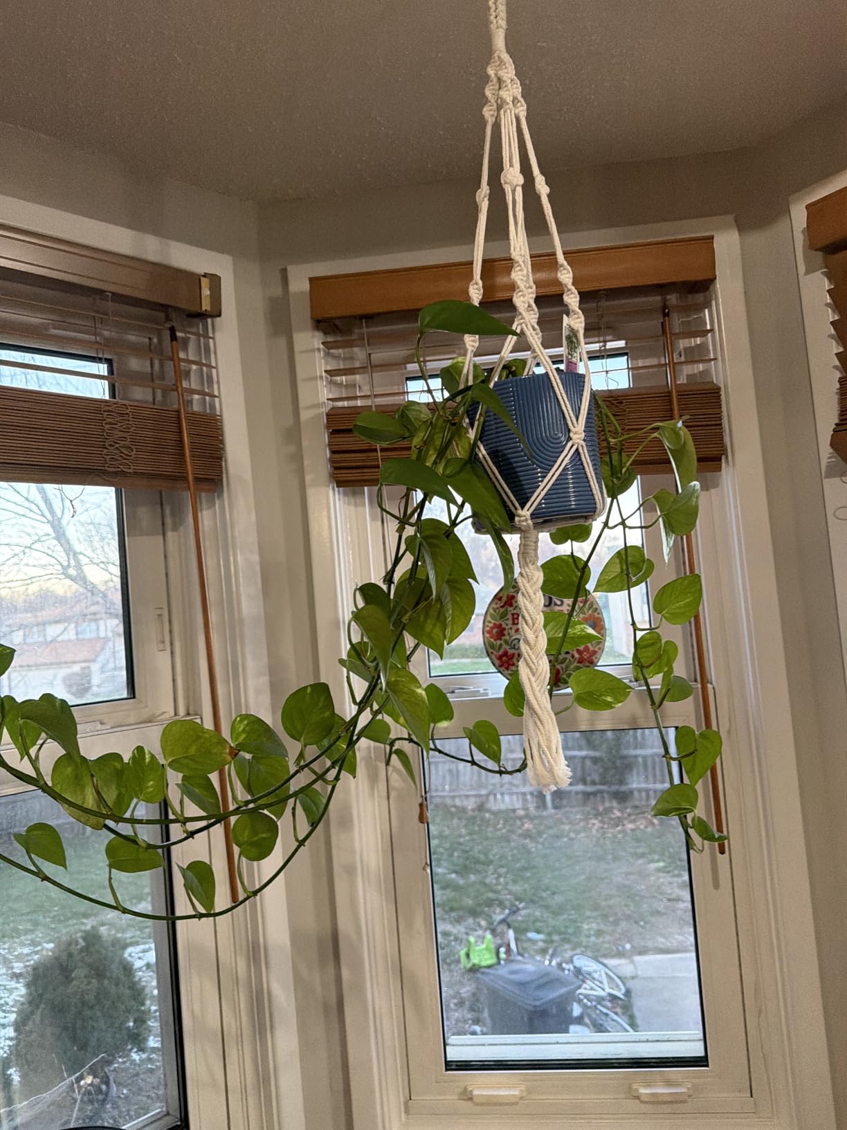 MIPON 3 Pack Macrame Plant Hangers, Hanging Planters for Indoor Plants (34