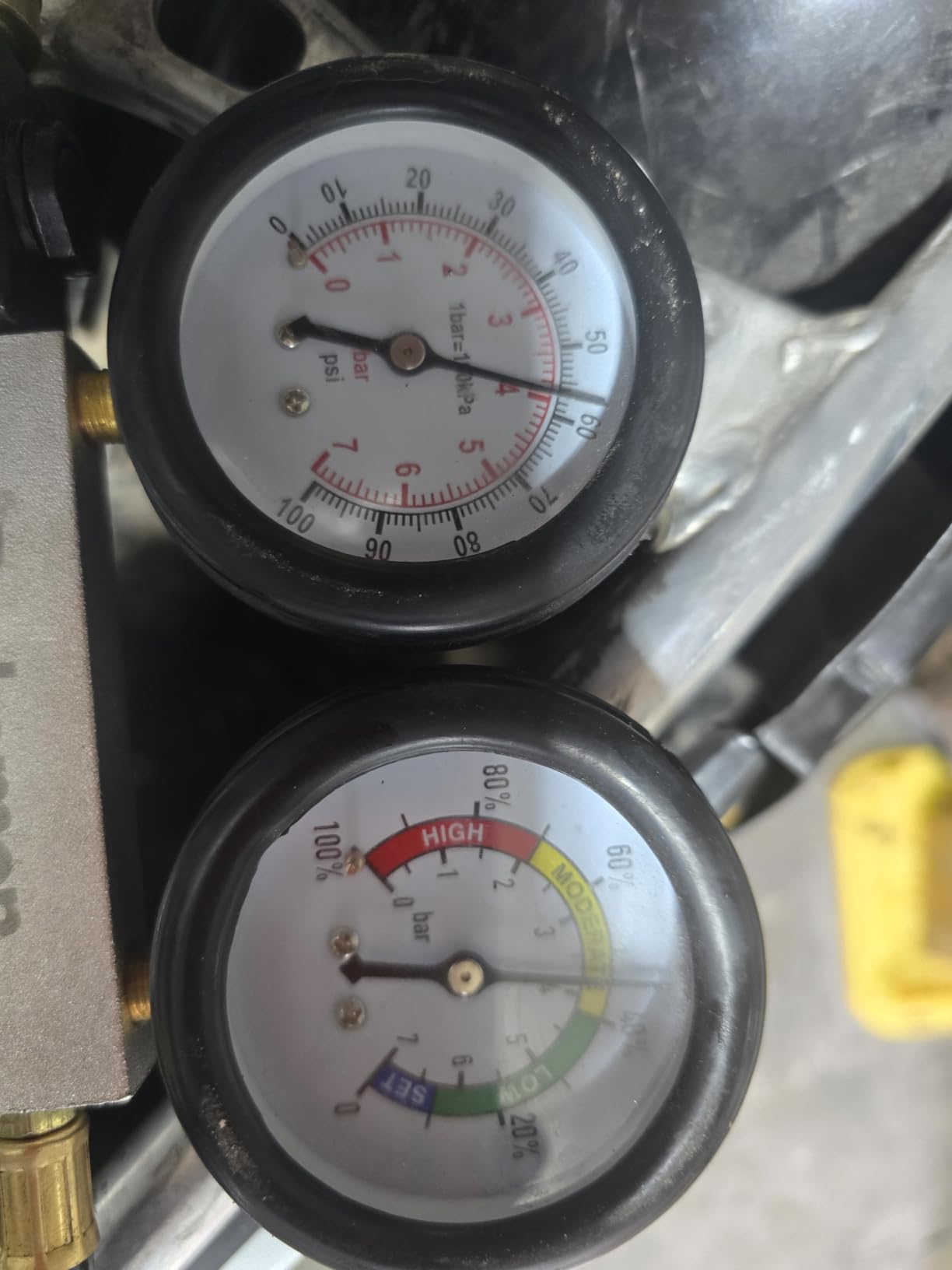 Engine Cylinder Leak Down Tester Kit; Gasoline Engine Leakdown Tester Kit with Extension Rod; Cylinder Leakage Tester Set for Pressure Check and Leakage Rate Test customer photo 2