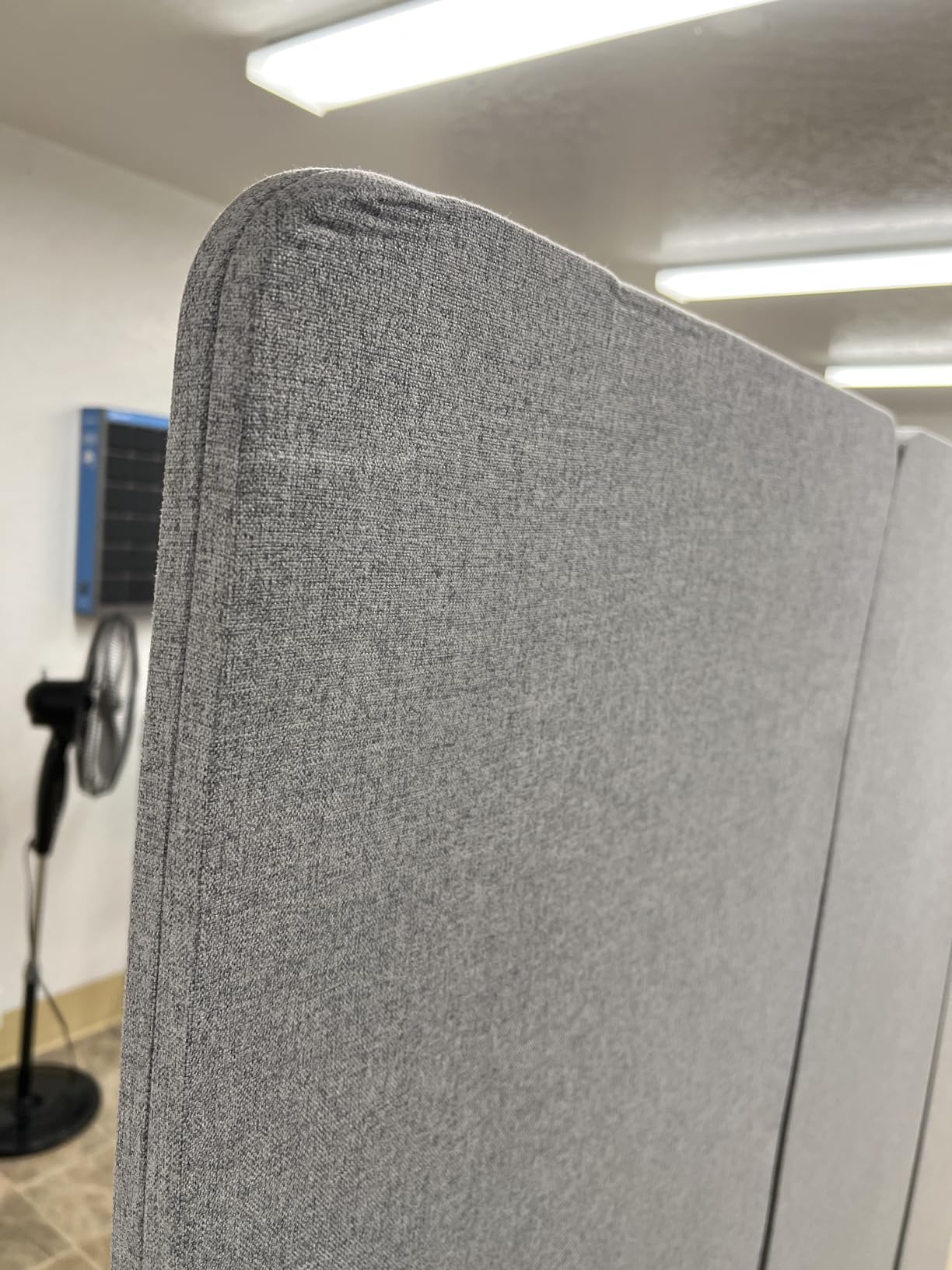 VIVO Freestanding 72 x 66 inch Privacy Panel, Cubicle Divider, Acoustic Wall Partition, x3 24 inch Panels, Dark Gray, PP-3-T072D customer photo 1
