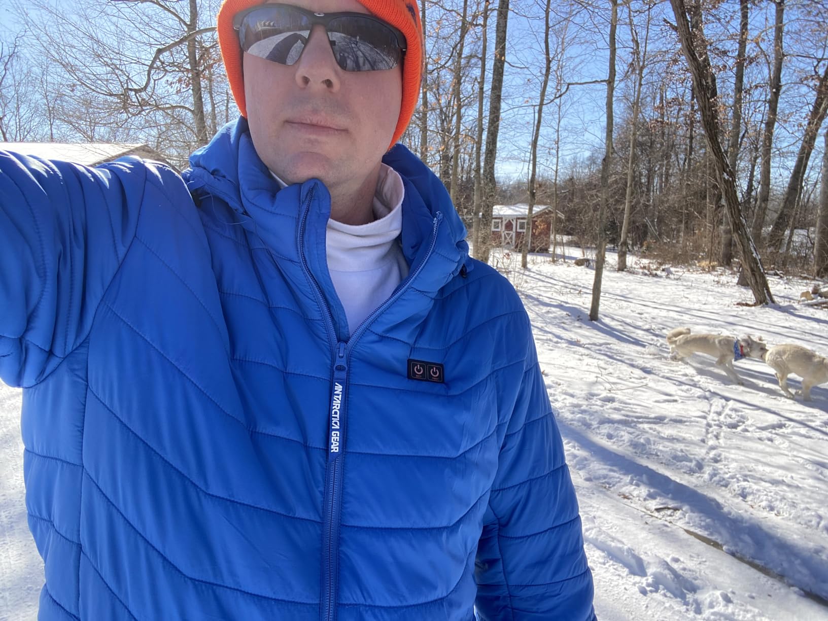 ANTARCTICA GEAR Heated Jacket, Lightweight Heating Jackets with 12V Power Bank, 6 Areas Winter Coat for Men and Women customer photo 2