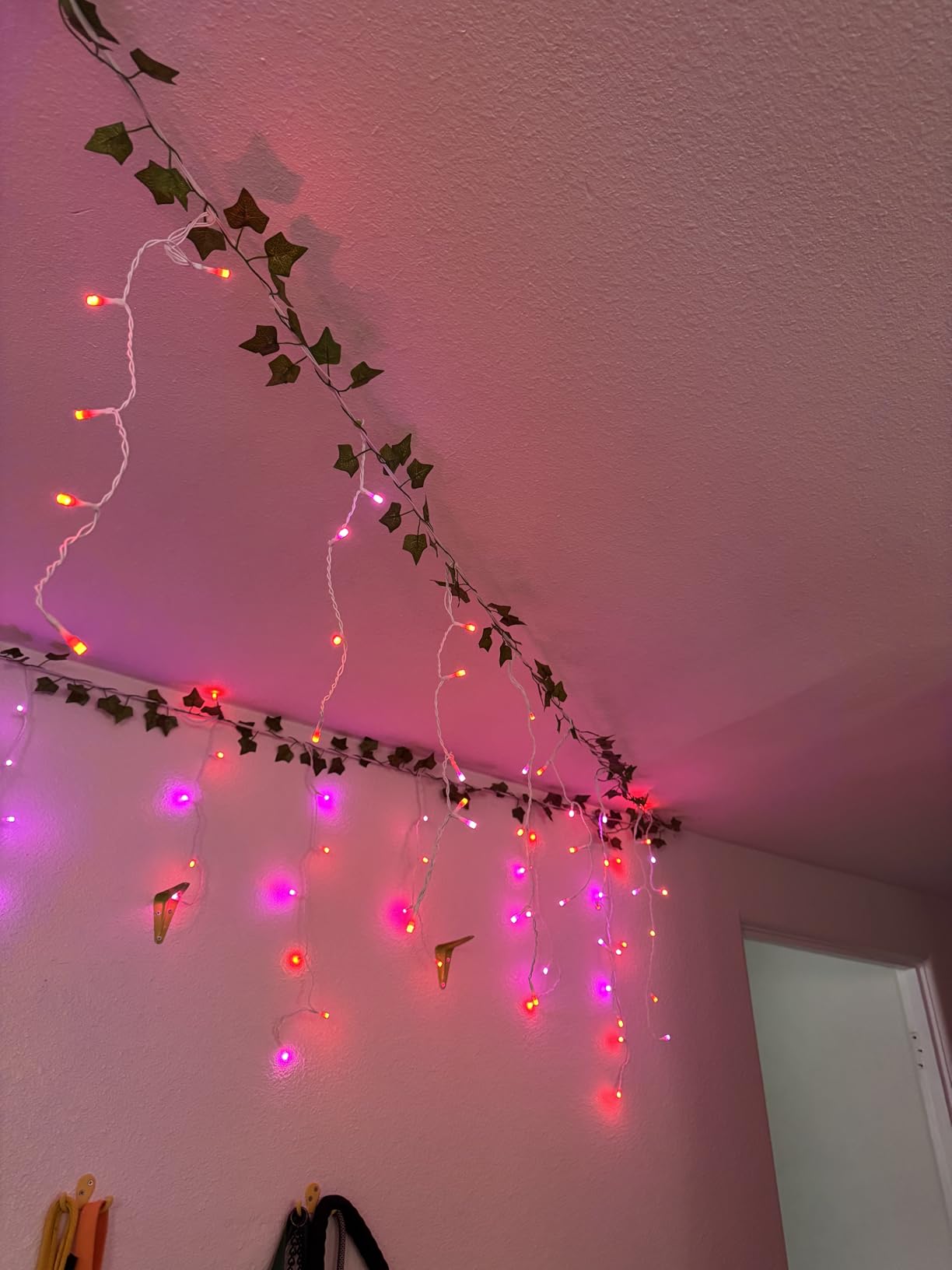 35 Colors Icicle Lights for Outside, 48FT Icicle Christmas Lights | Outdoor Roof Christmas Lights with Remote, Color Changing LED Hanging String Lights for Roof Window Halloween Decorations customer photo 2