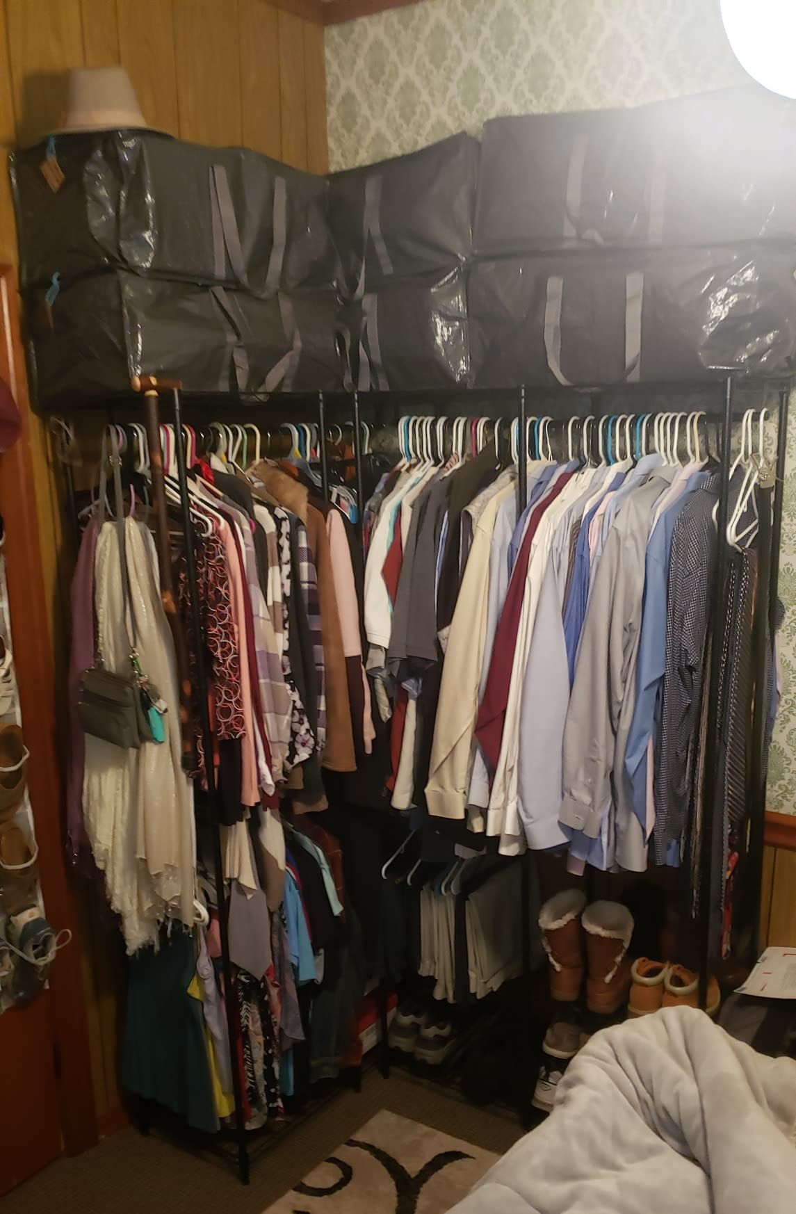 VIPEK L40 Corner Clothes Rack, Heavy Duty L-Shaped Freestanding Closet, Metal Clothing Rack, Corner Wardrobe for Hanging Clothes, 53.75