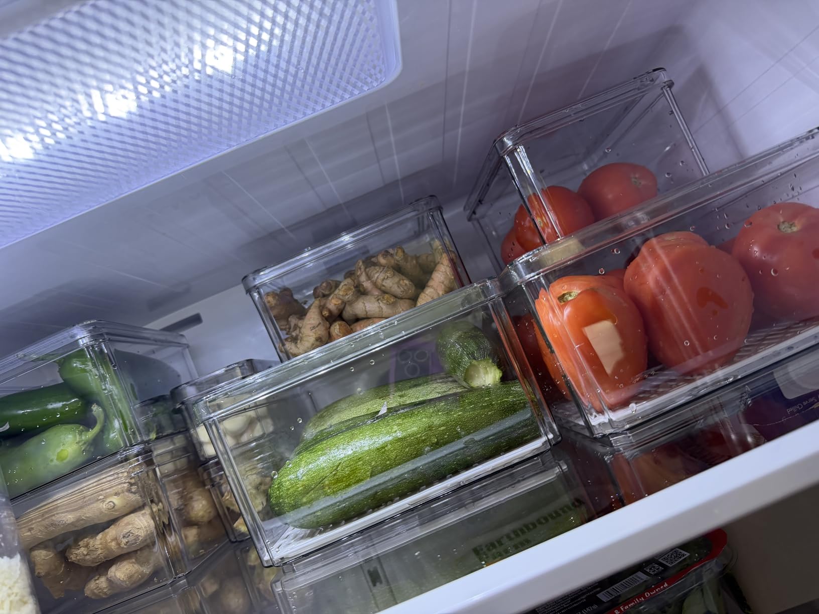 14Pack Fridge Organizer, Stackable Refrigerator Organizer Bins with Lids | BPA-Free Clear Plastic Storage Containers For Kitchen Cabinets, Fridge, Drinks, Fruits, Vegetables, Cereals, Counter Storage customer photo 2