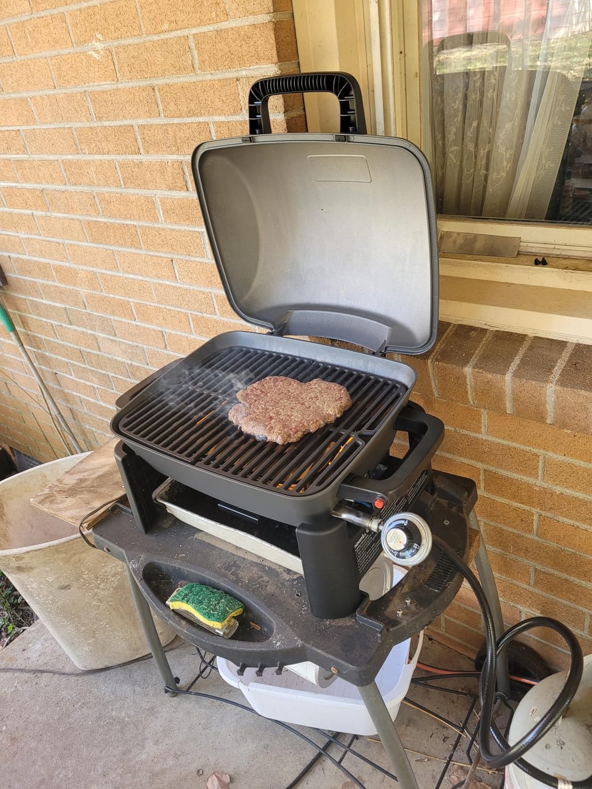 Nexgrill Tabletop 1 Burner Gas Grill, Compact with Cast Aluminum Frame customer photo 1