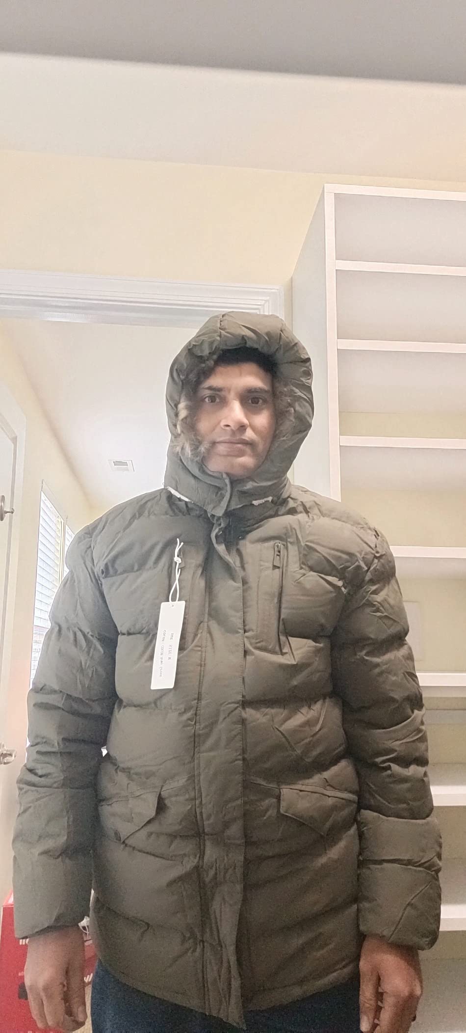 Men's Long Winter Coats Warm Heavy Water Resistant Parka Jackets customer photo 2