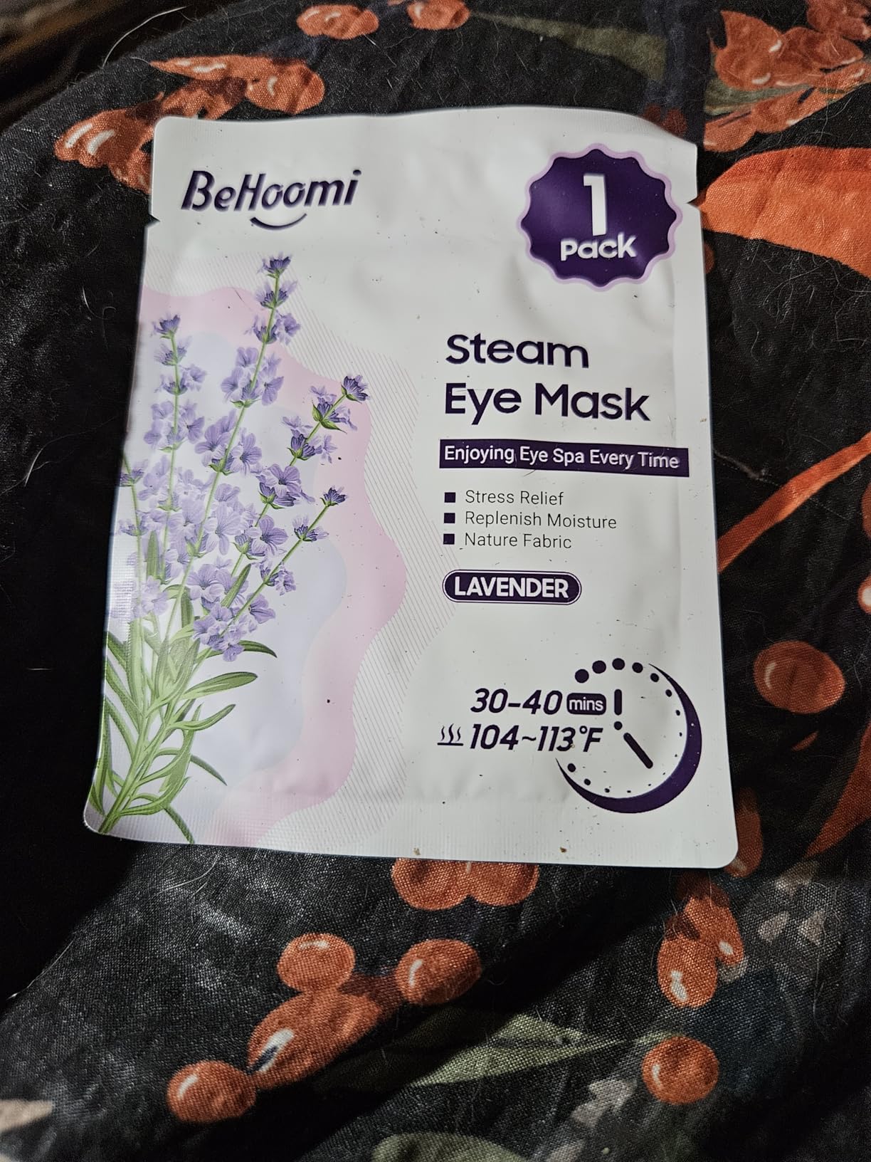 BeHoomi Steam Eye Mask, 10Packs Heated Eye Mask, Self Heating Disposable SPA Warm Compress for Eyes Sleep Mask, Travel Essentials & Relaxation Gifts for Women (Lavender Scent) customer photo 2