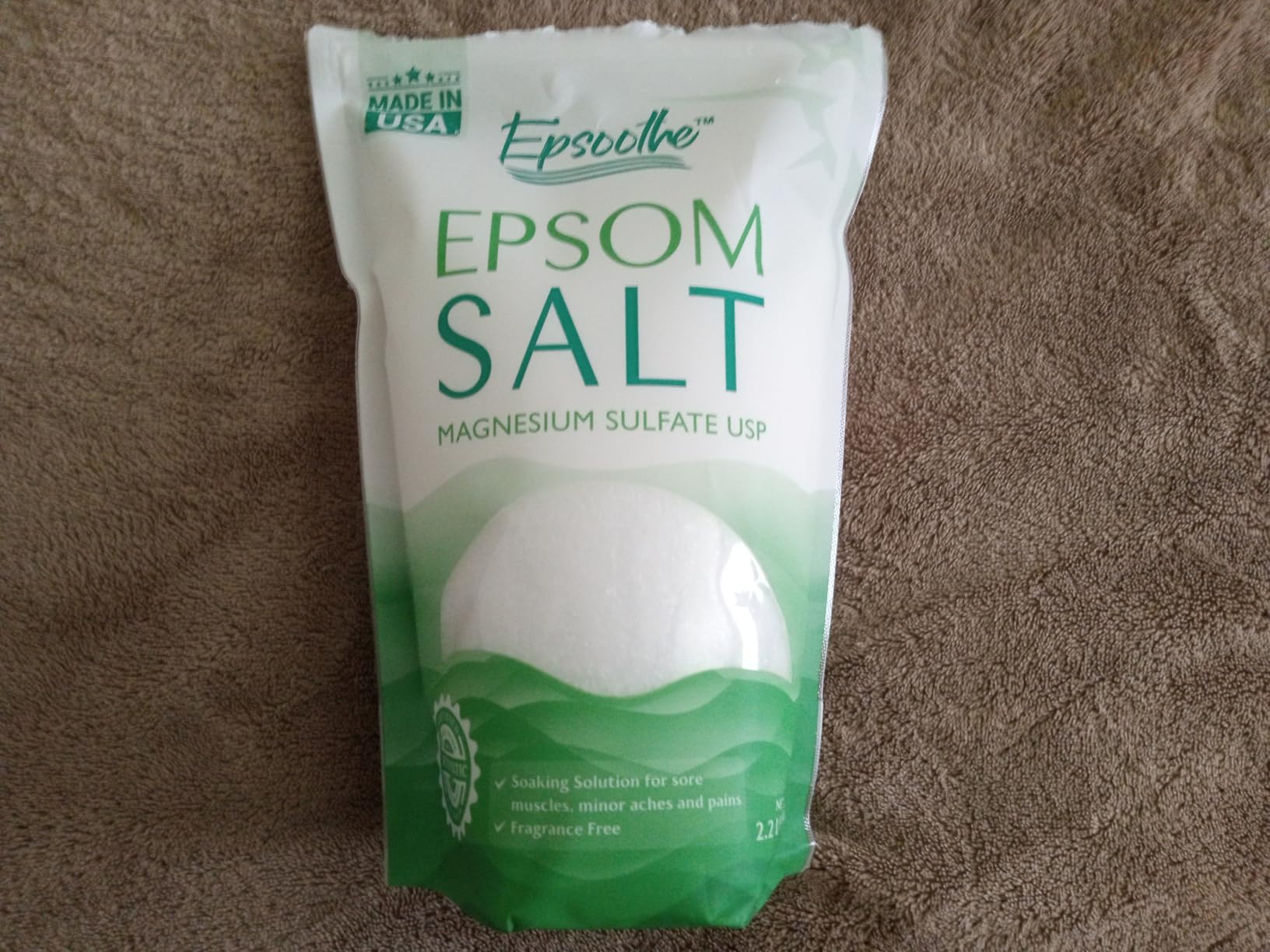 Epsom Bath Salt, Magnesium Sulfate USP, Unscented, Fine Grain, 50 Pound Bag (Packaging May Vary) customer photo 2