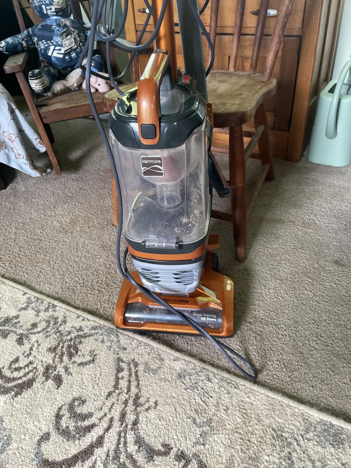 Kenmore Featherlite Lift-Up Bagless Upright Vacuum | 2-Motor Power Suction, Lightweight Carpet Cleaner with HEPA Filter, 2 Cleaning Tools for Pet Hair, Hard Floor - DU4080 customer photo 1