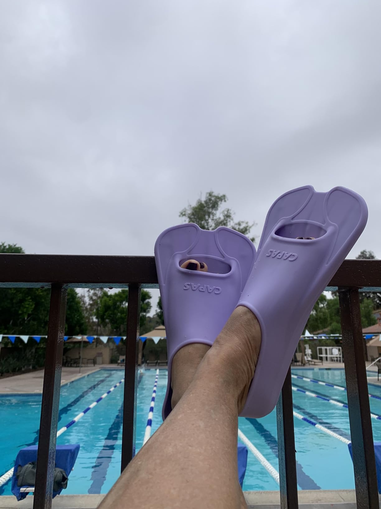 CAPAS Swim Training Fins, Short Blade Pool Lap Swimming Fins with Mesh Bag | Comfortable Floating Flippers for Adult Men Women Swimmers of All Levels Build Leg Strength and Improve Ankle Flexibility customer photo 1