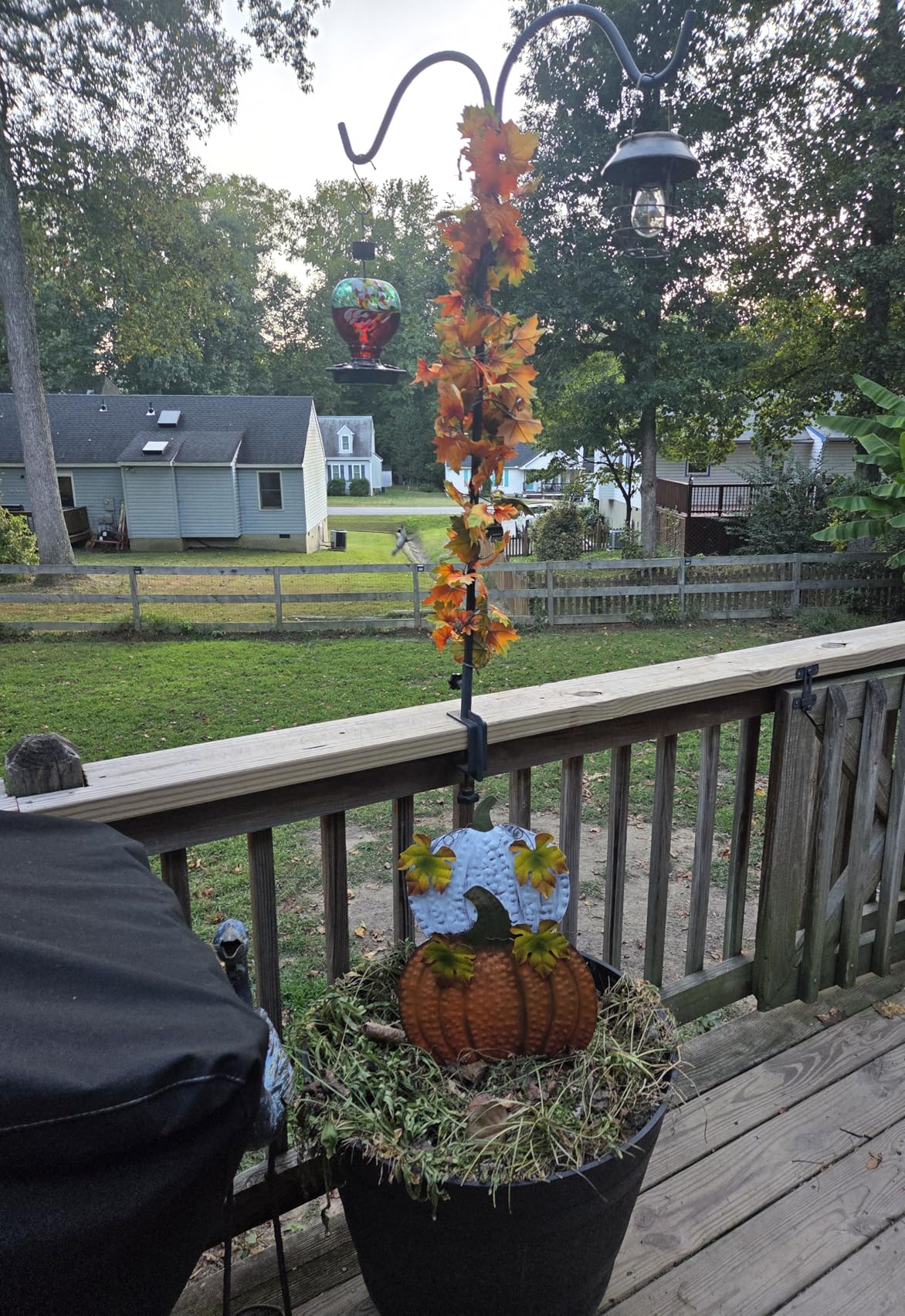 Metal Pumpkin Yard Stakes Fall Harvest Garden Lawn Yard Porch Outdoors Welcome Decorations Autumn Halloween Thanksgiving Decorative Pumpkins Outdoor Decor customer photo 1