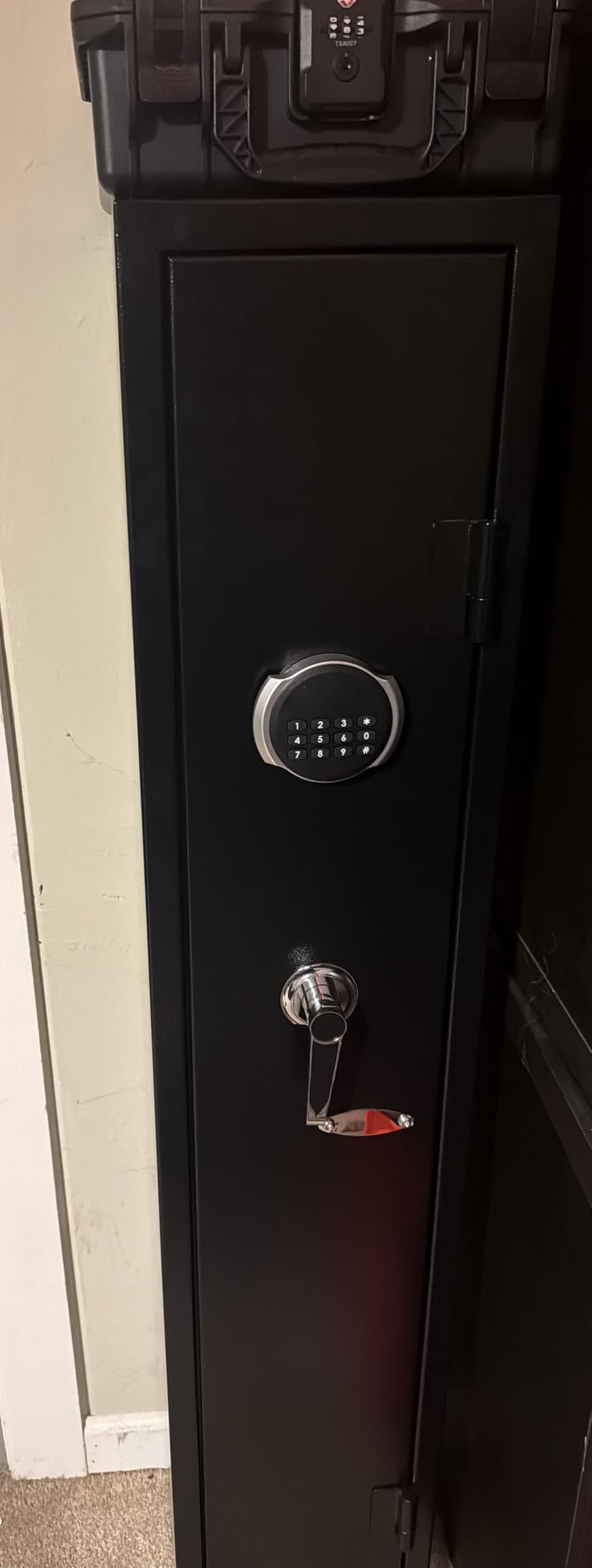 KAER 2-3 Long Gun Safe for Rifles and Pistols, Assembled Rifle Safe for Home | Gun Cabinet for Shotguns, Quick Access, Digital Lock, Removable Rifle Rack, Adjustable Shelves, Sensor Light, Alarm System customer photo 2