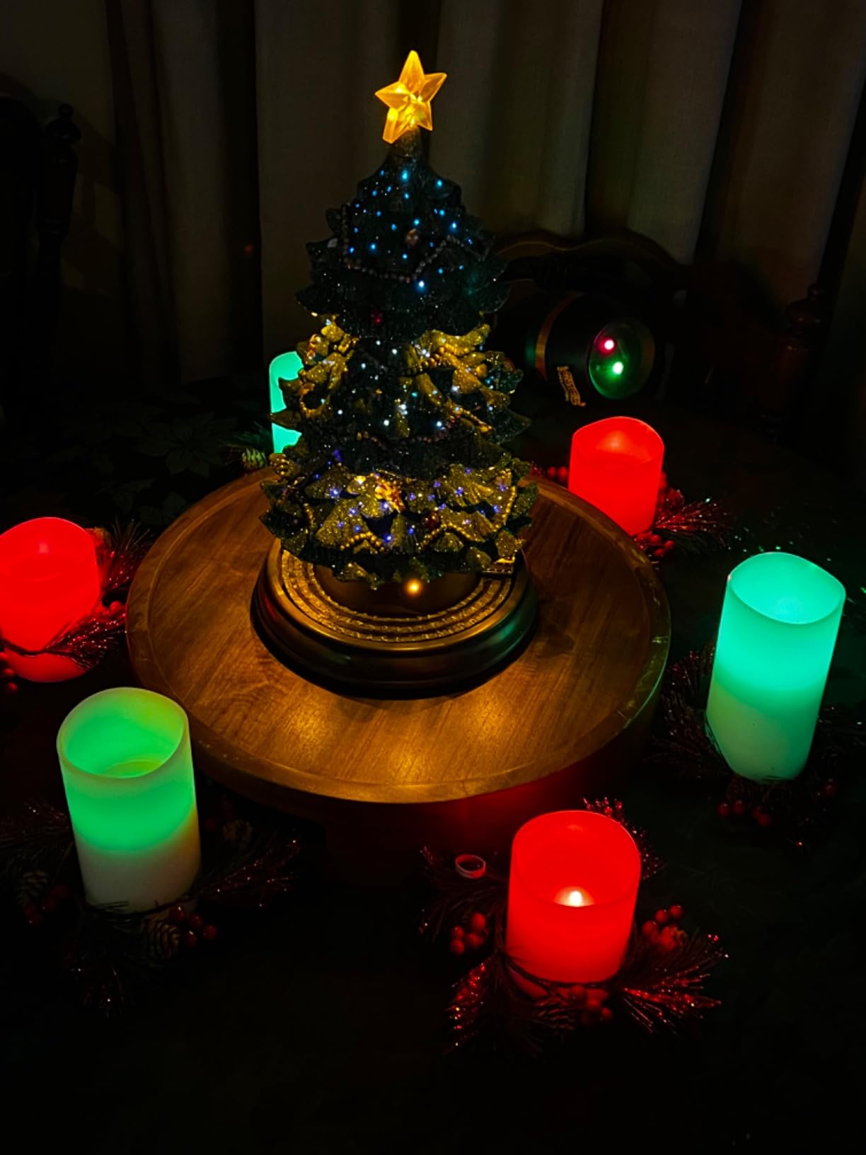 Rotating Train Christmas Tree 15.7