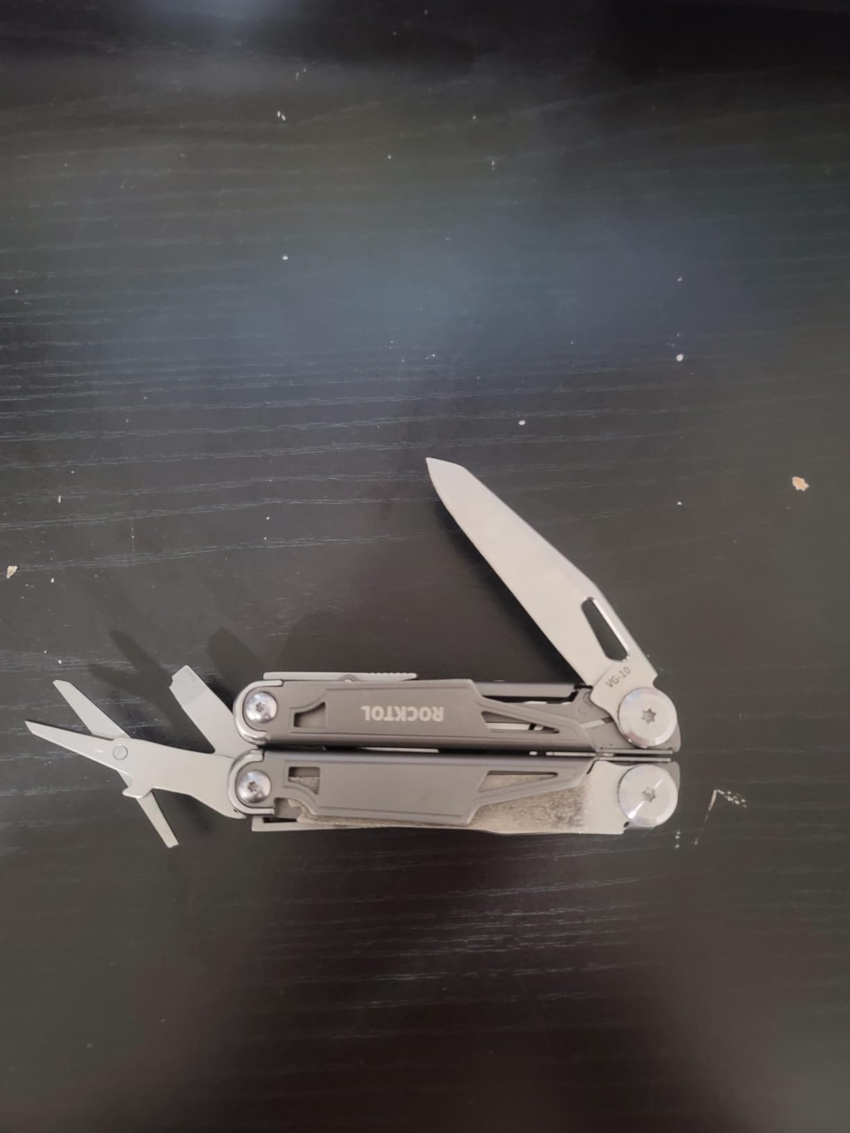 ROCKTOL Multitool SK02, VG-10 Knife, 19-in-1 Multi-tool Pliers with Titanium-plated Handle, Compact & Lightweight EDC Multi Tool with Nylon Sheath for Men, Outdoor Survival, Hiking, Camping customer photo 2