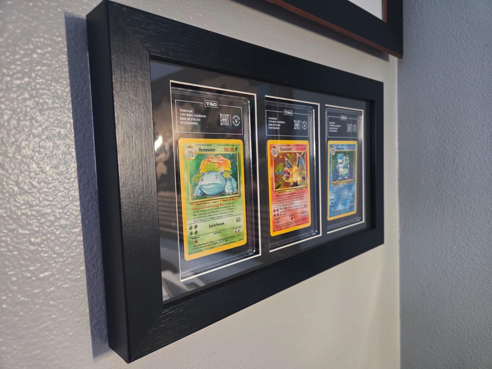 Bivitre Graded Card Display Frame - Compatible with PSA, CGC and TAG Slabs | Wall-Mount Trading Card Display Case for Sports Cards, Pokemon, and MTG customer photo 2