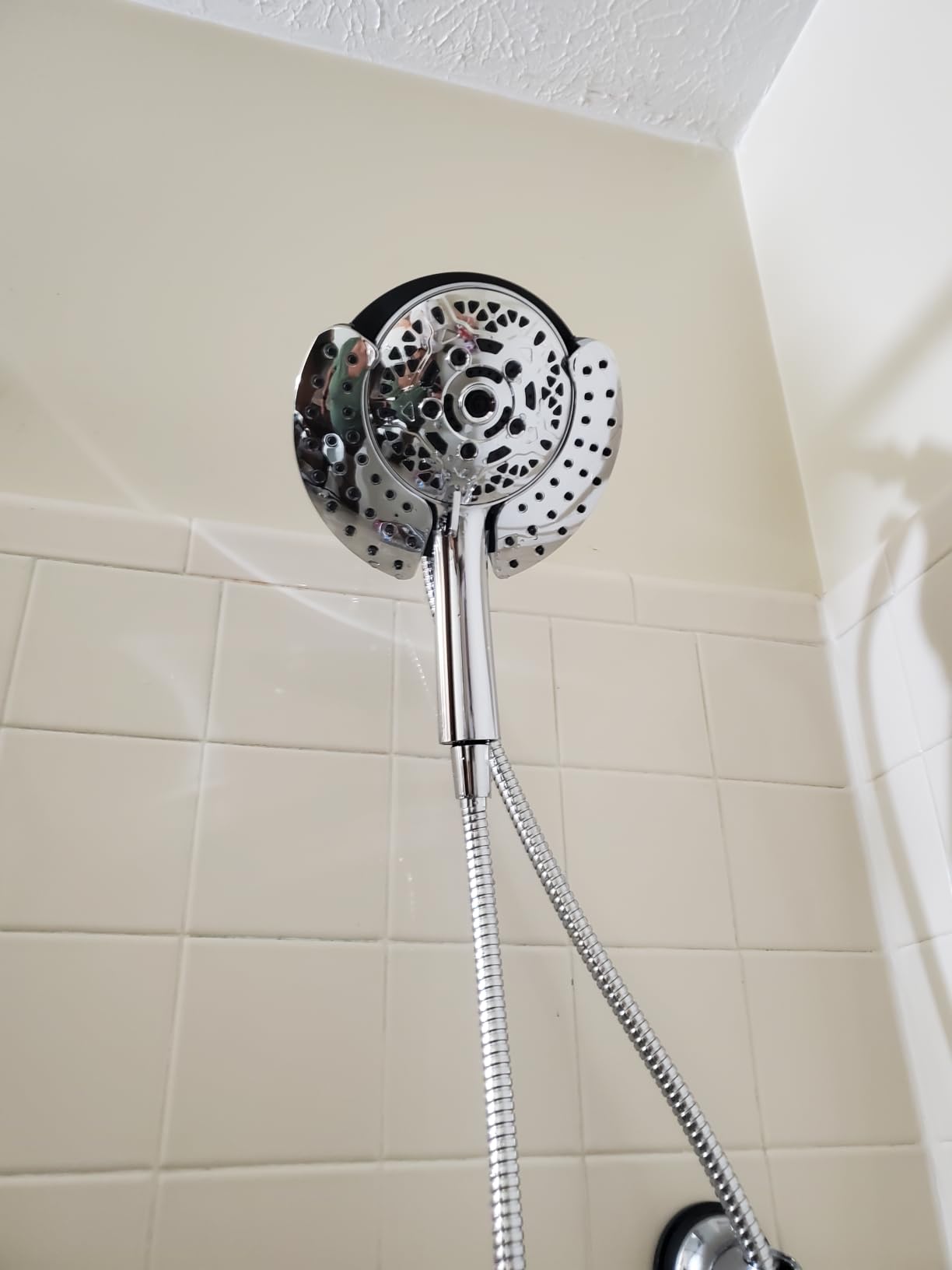 INAVAMZ 2 in 1 Shower Head with Handheld Combo High Pressure Silver 1.8 GPM | 7.2