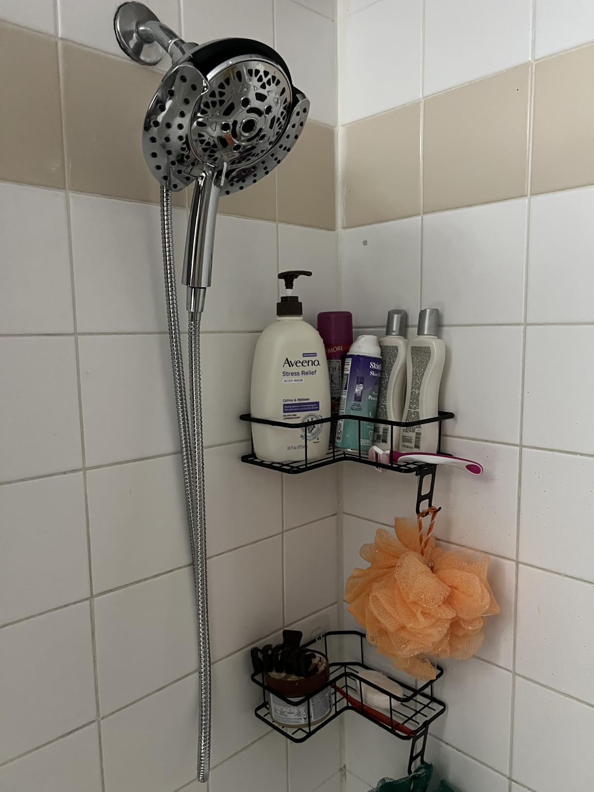 INAVAMZ 2 in 1 Shower Head with Handheld Combo High Pressure Silver 1.8 GPM | 7.2