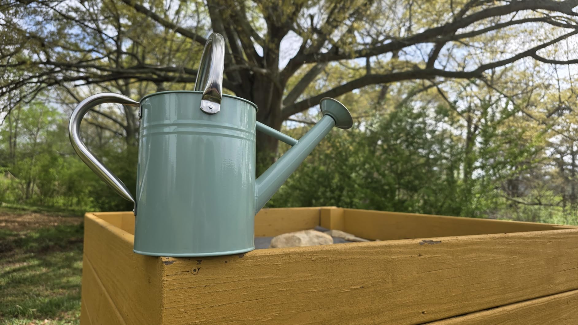 Metal Watering Can for Outdoor Plants, 1 Gallon Galvanized Steel Watering Can with Removable spout for Outdoor & Indoor Use, Perfect for Garden Flower, Houseplants, Copper customer photo 1