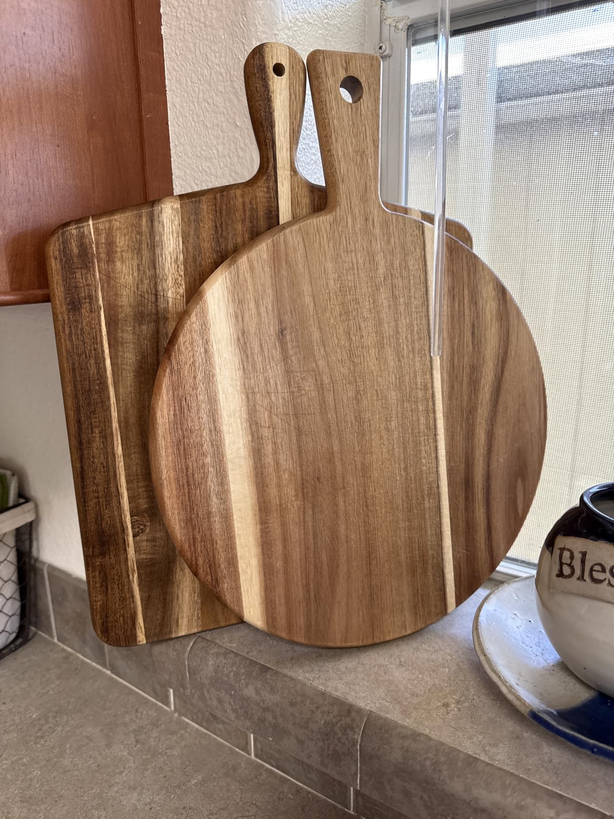 Extra Large 33.7x15.7 inch Charcuterie Boards Gift Set, 100% Bamboo Cheese Board and Knife Set, Cool Meat Cheese Platter Tray, House Warming Gifts New Home, Ideas for Women Mom customer photo 2