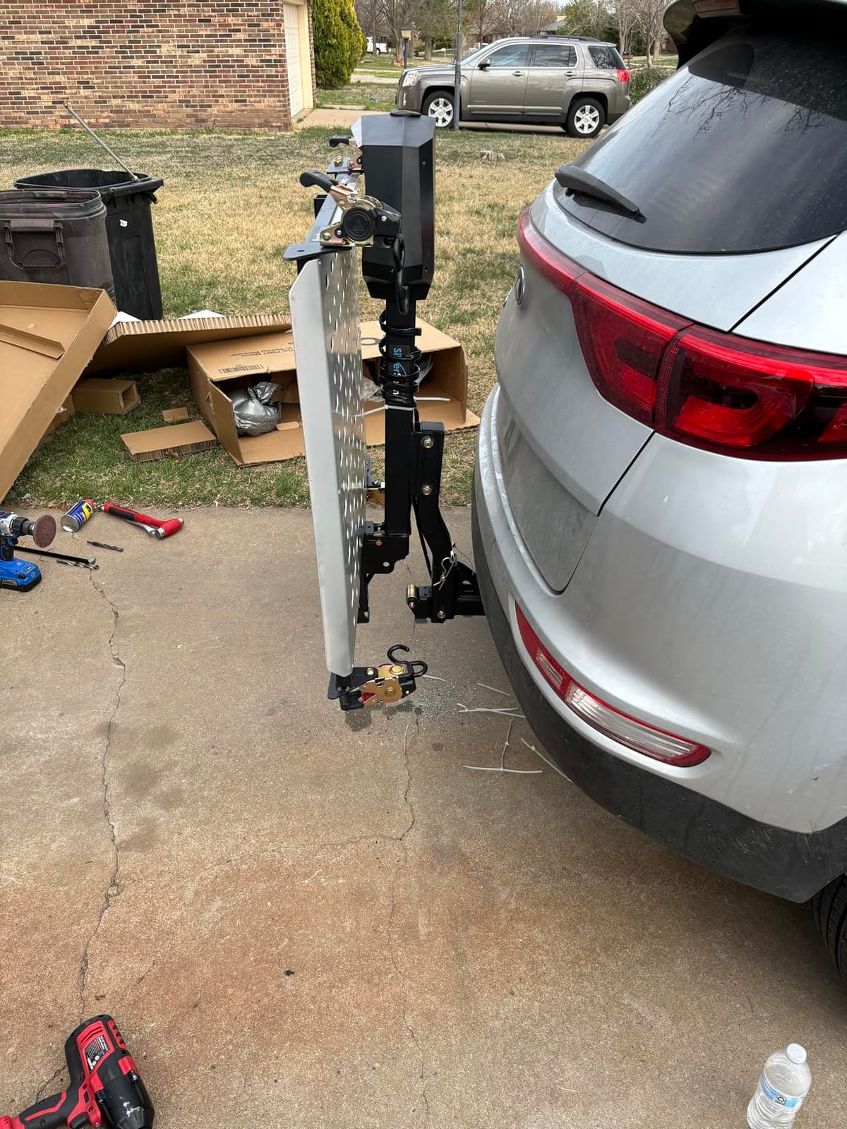 Electric Mobility Scooter Carrier for Car, SUV, 350 lb Cap, Silver Spring | No drilling required, easy up/down switch, license plate holder, on/off key, tie down strap included customer photo 2