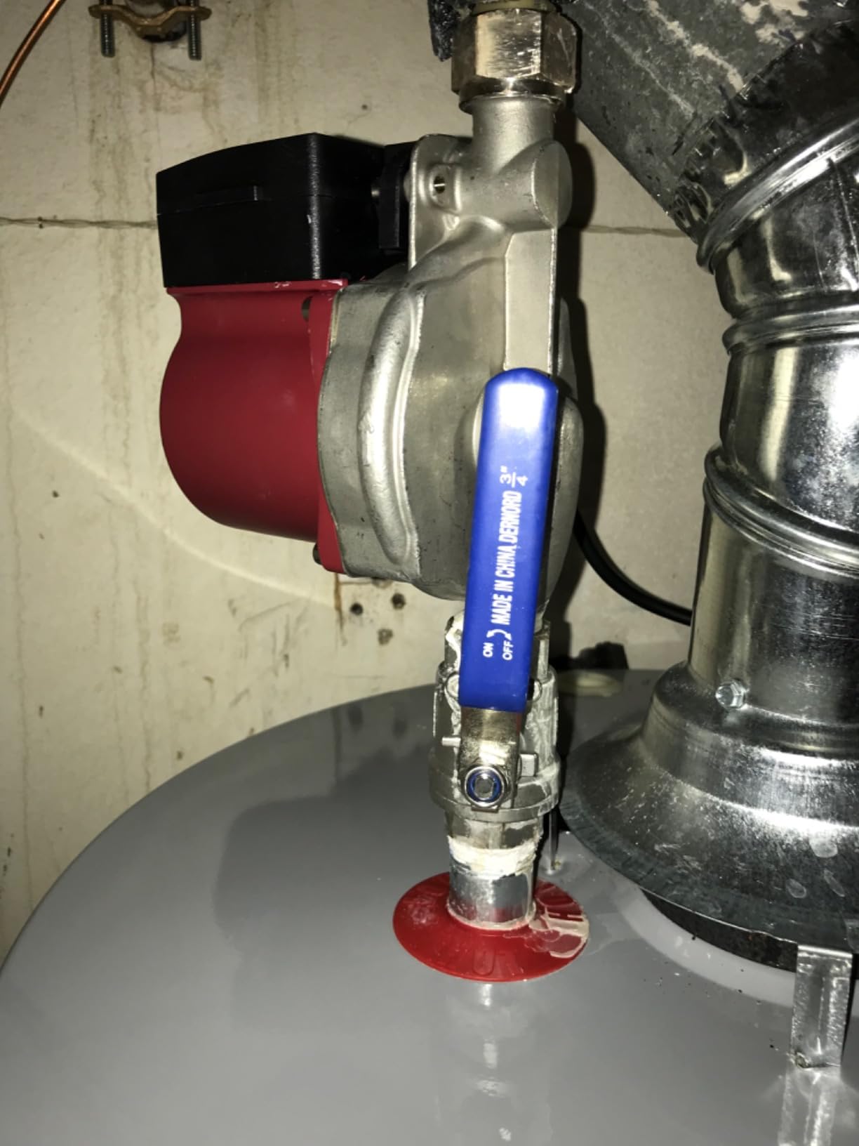 Hot Water Recirculating Pump 120W for Electric Water Heater System | 110V Automatic Circulating Pump Stainless Steel Head NPT 3/4