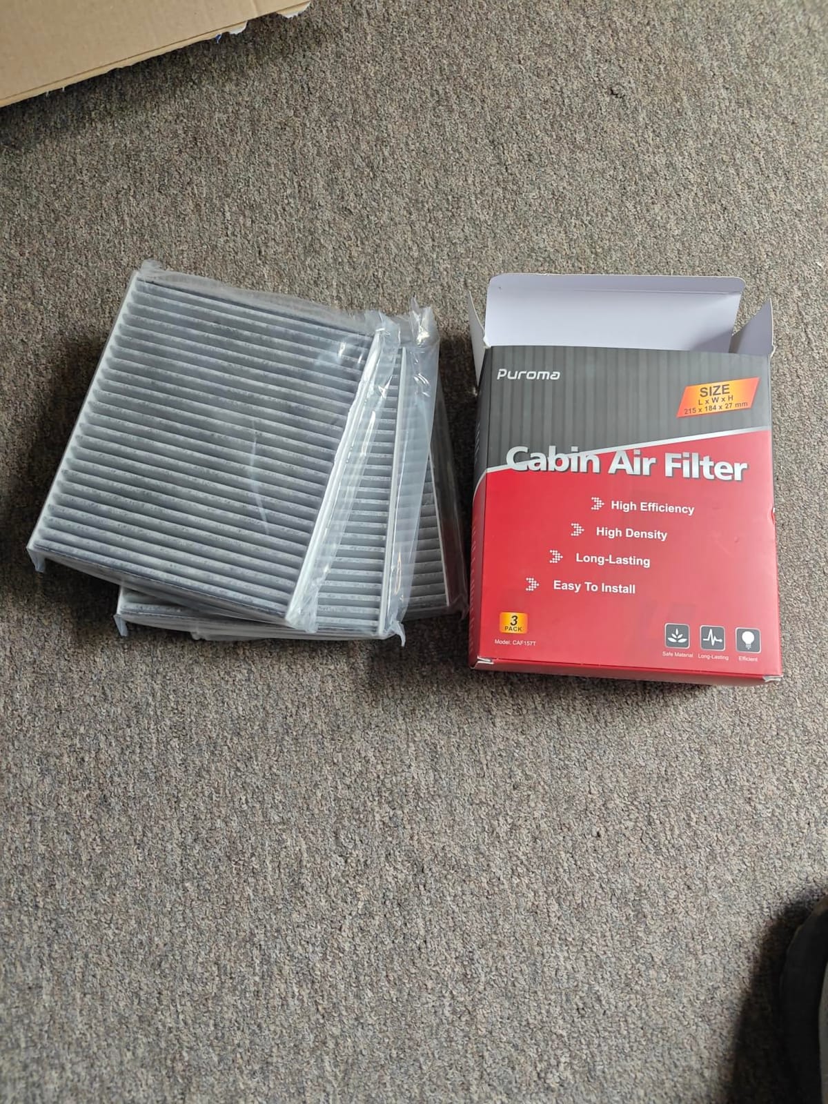 Puroma 2 Cabin Air Filter Activated Carbon for CP157 CF12157 Lexus Toyota customer photo 1