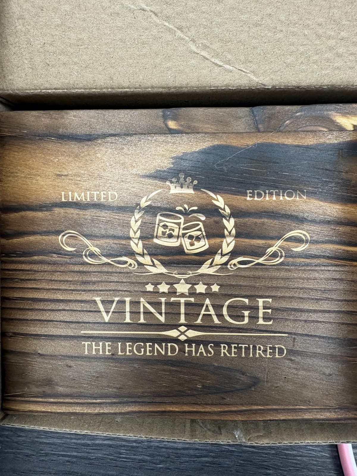 50th Birthday Gifts for Men Whiskey Glass Set - 50th Birthday Decorations, Party Supplies - 50 Year Anniversary, Bday Gifts Ideas for Him, Dad, Husband, Friends - Wood Box & Whiskey Stones & Coaster customer photo 2